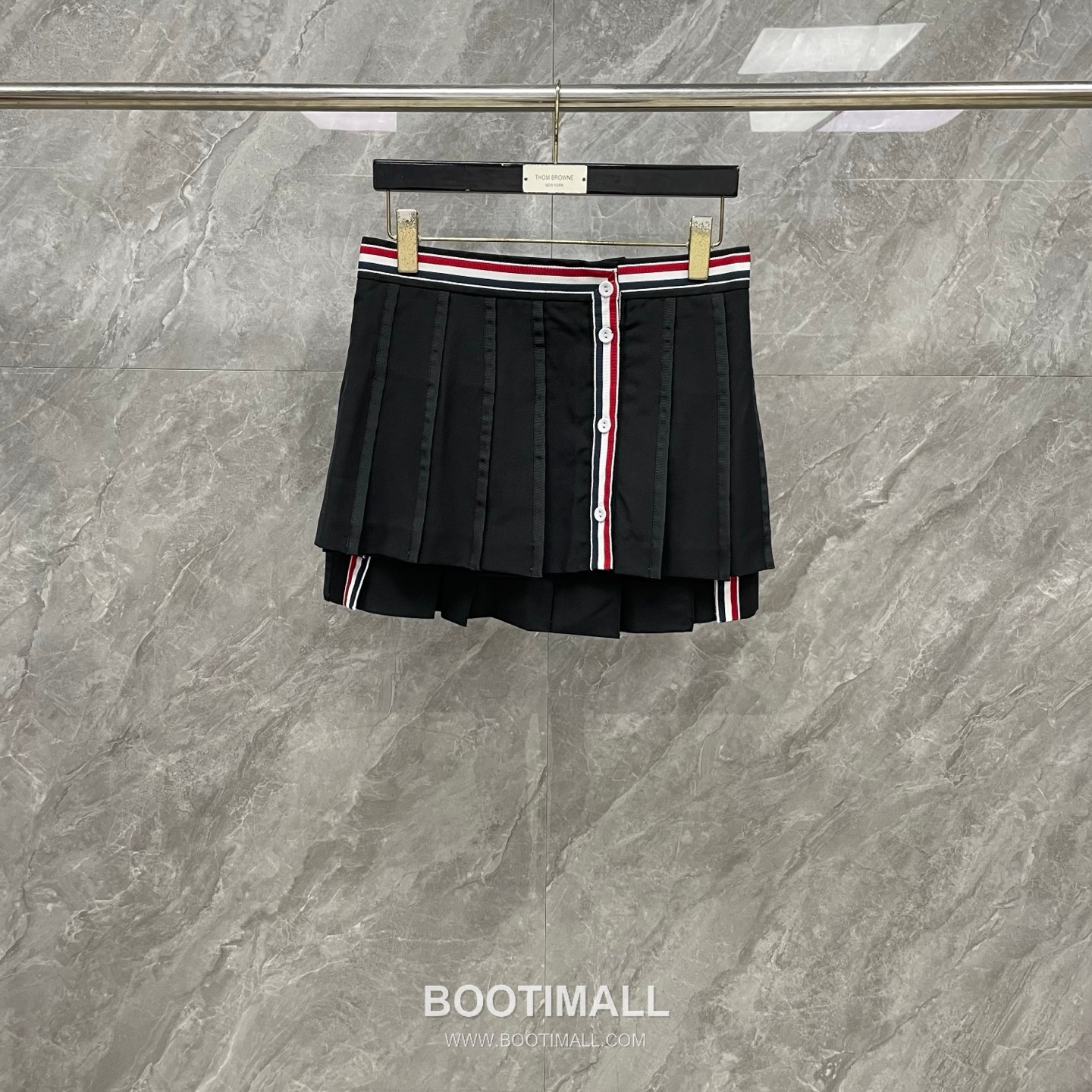 Thom Browne Tricolor Ribbed Hoodie Cotton Navy Hoodie 트라이컬러 리브드 후드 코튼 네이비 후드 -3 14