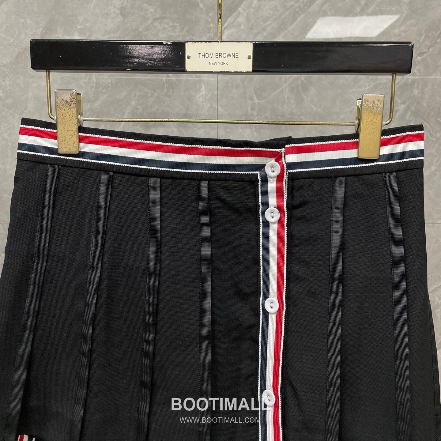 Thom Browne Tricolor Ribbed Hoodie Cotton Navy Hoodie 트라이컬러 리브드 후드 코튼 네이비 후드 -3 15