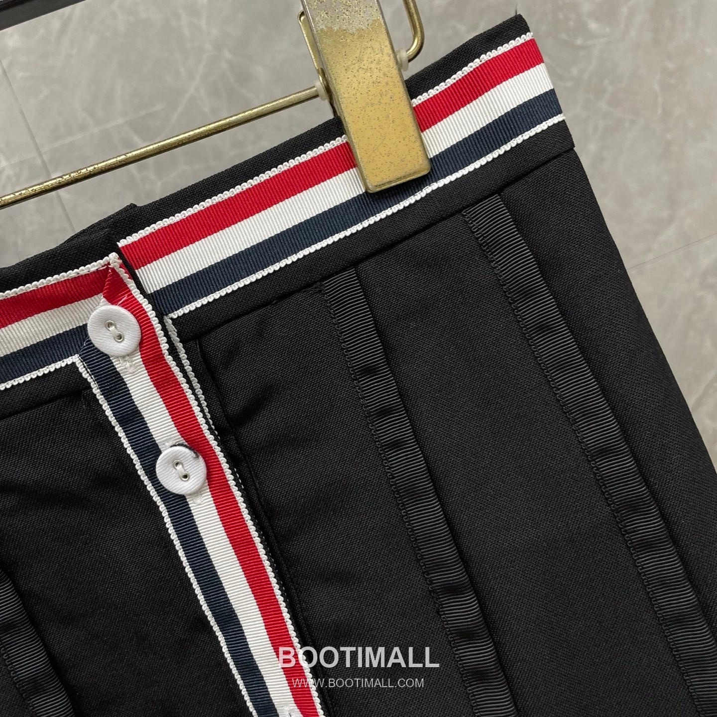 Thom Browne Tricolor Ribbed Hoodie Cotton Navy Hoodie 트라이컬러 리브드 후드 코튼 네이비 후드 -3 17