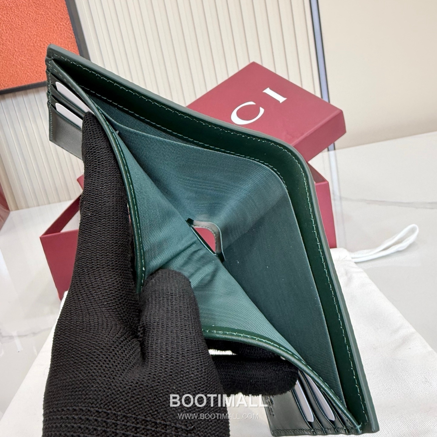Gucci Double Fold Wallet 768243 GG Supreme Canvas Blue/Green Bifold Wallet 구찌 더블 폴드 반지갑 768243 GG 수프림 캔버스 블루/그린 반지갑 11cm 7