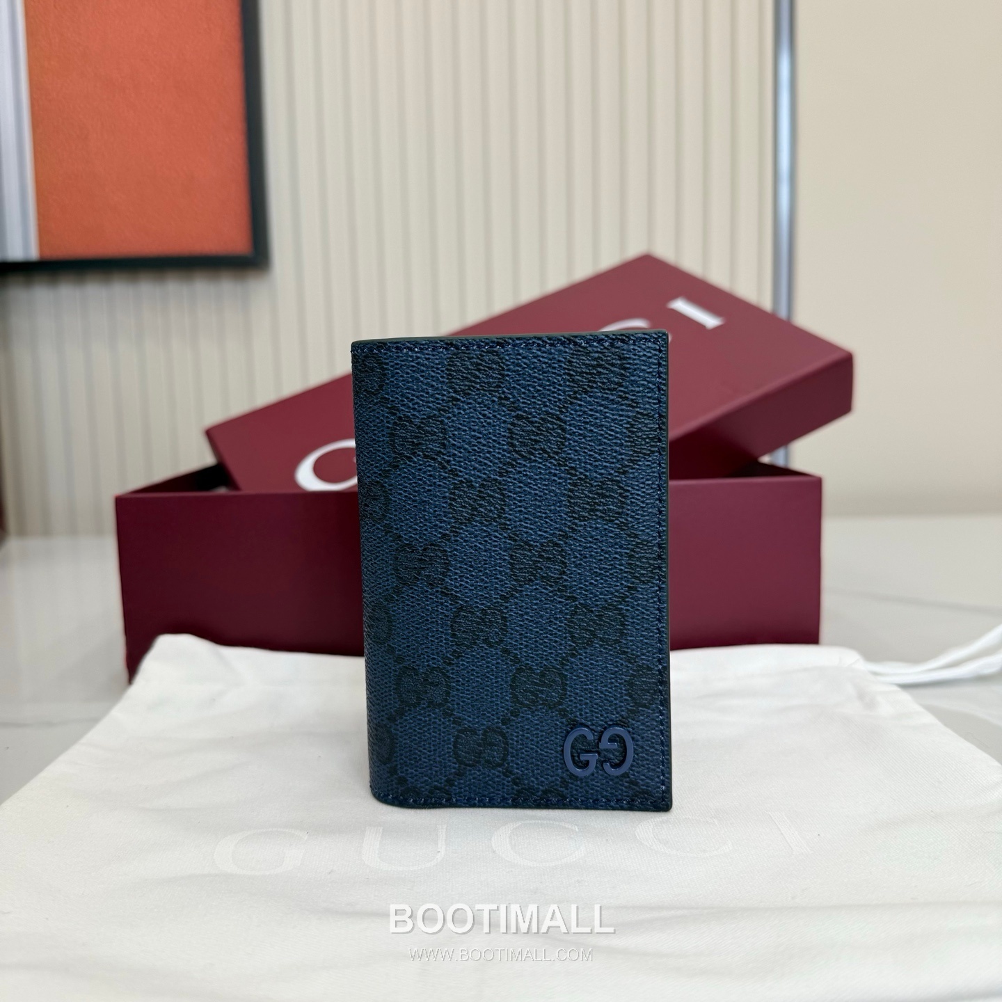 Gucci 768249 GG Supreme Canvas Blue/Green Card Holder 구찌 768249 GG 수프림 캔버스 블루/그린 카드홀더 12cm 1