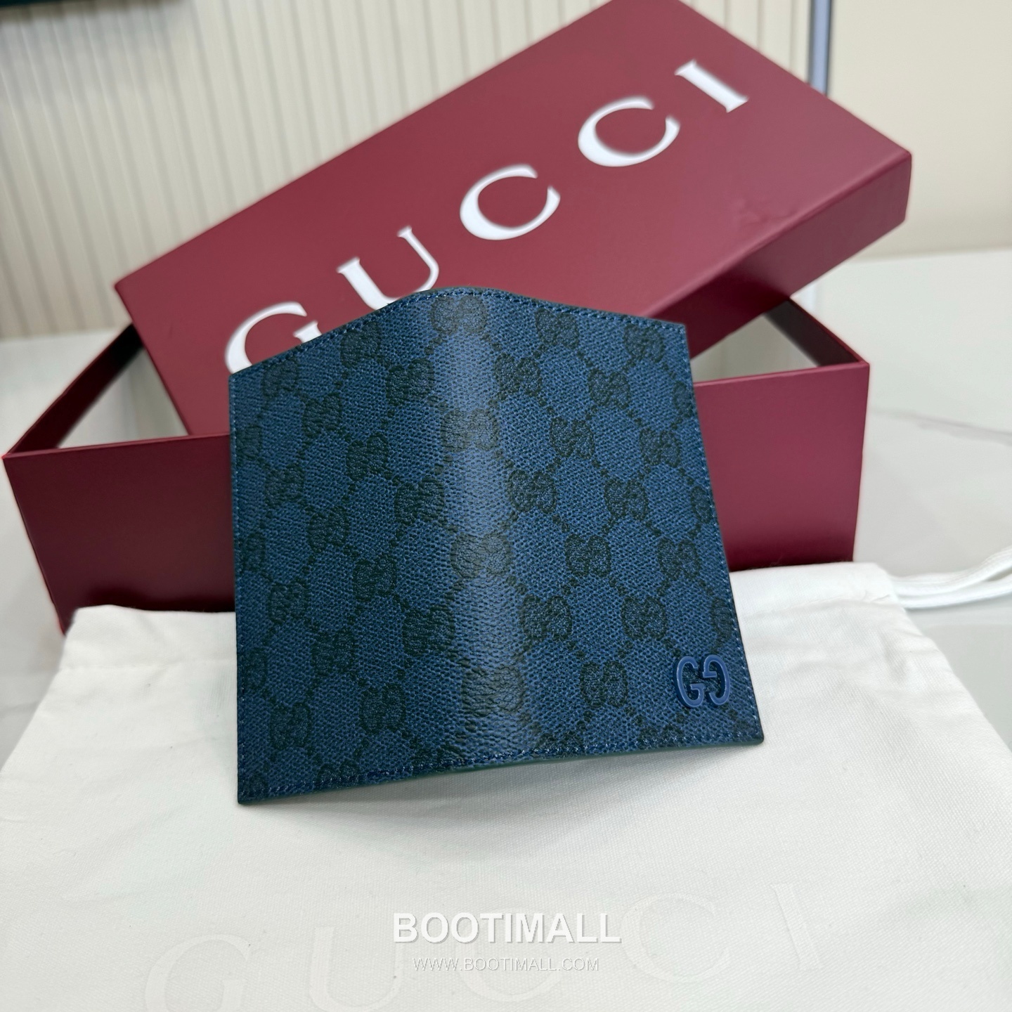 Gucci 768249 GG Supreme Canvas Blue/Green Card Holder 구찌 768249 GG 수프림 캔버스 블루/그린 카드홀더 12cm 3