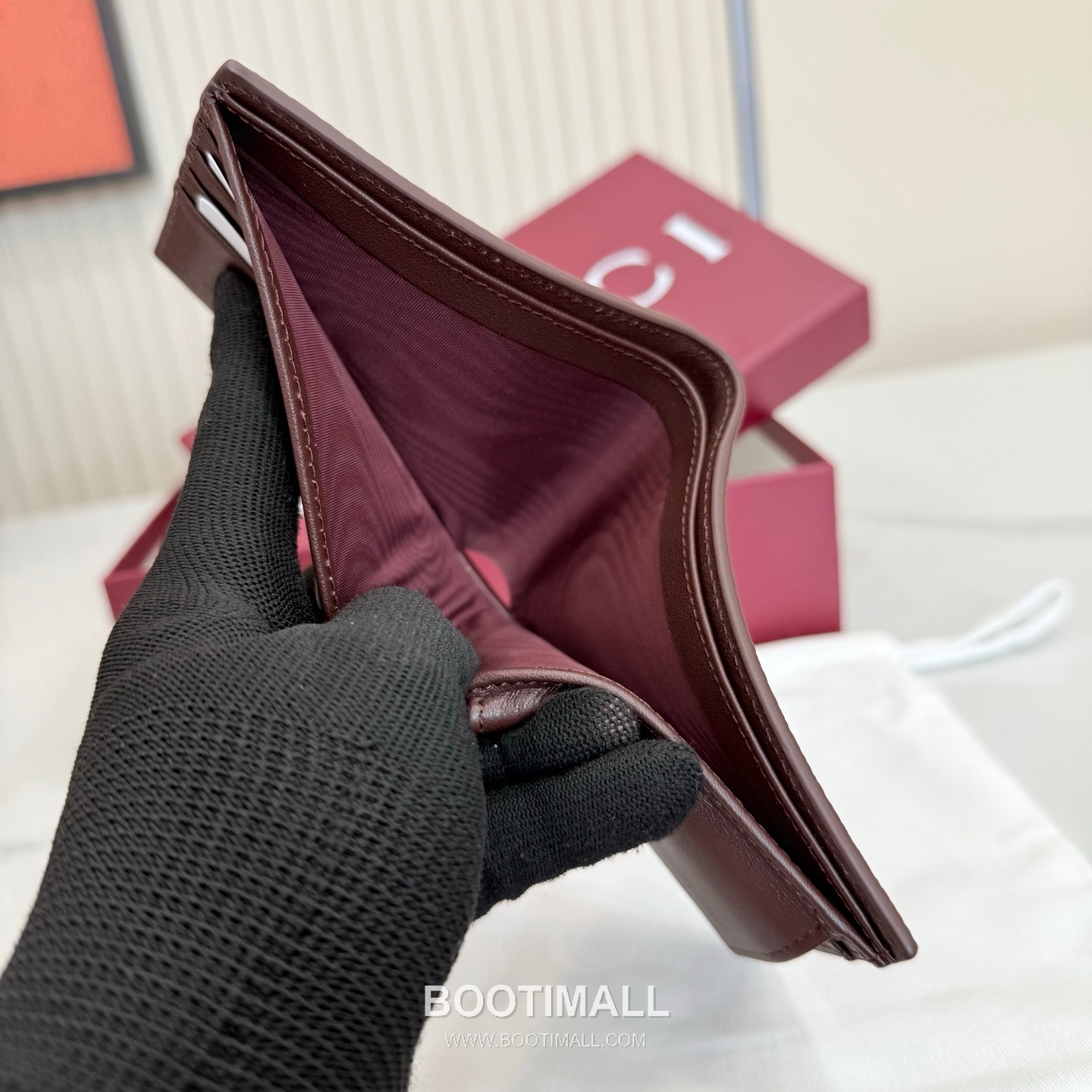 Gucci 768244 Leather Navy/Burgundy Bi-Fold Wallet 구찌 768244 레더 네이비/버건디 반지갑 11cm 8