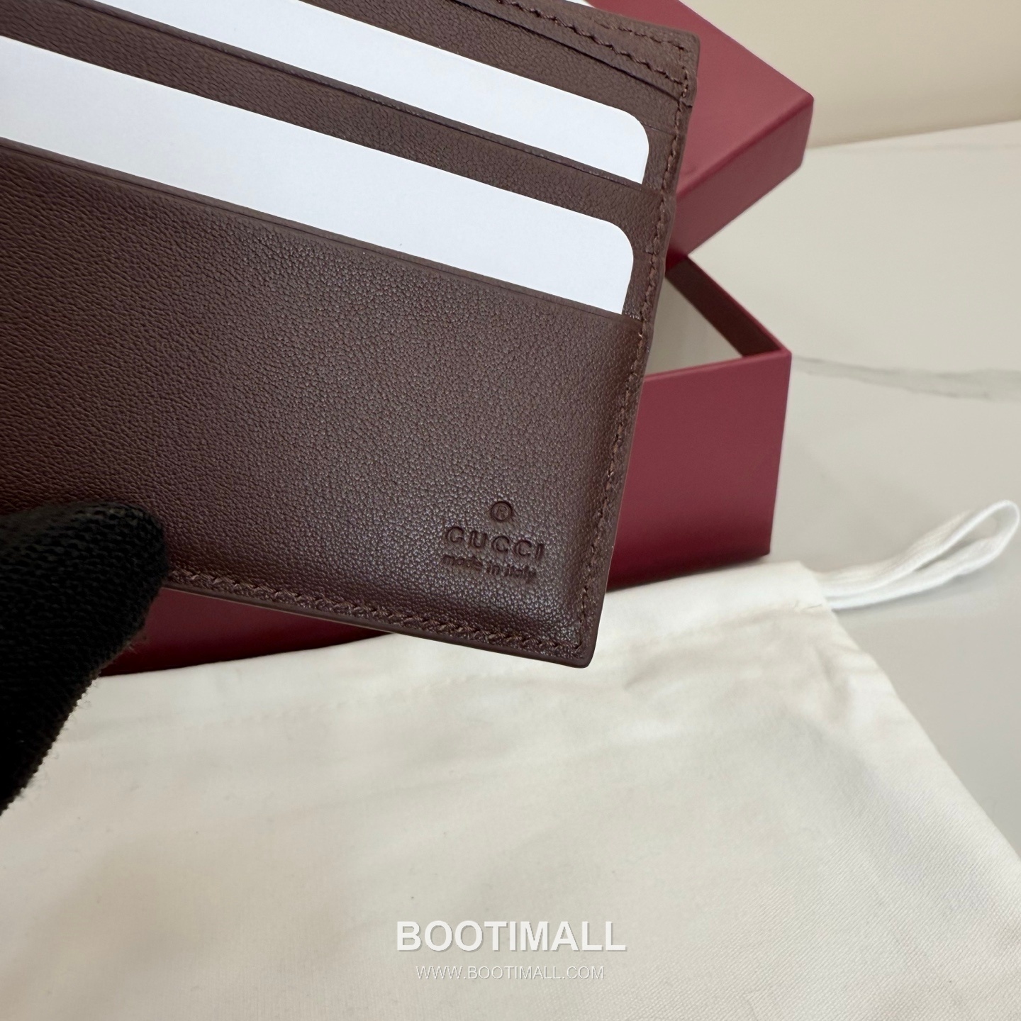 Gucci 768243 GG Supreme Canvas Blue/Burgundy Bifold Wallet 구찌 768243 GG 수프림 캔버스 블루/버건디 반지갑 11cm 8