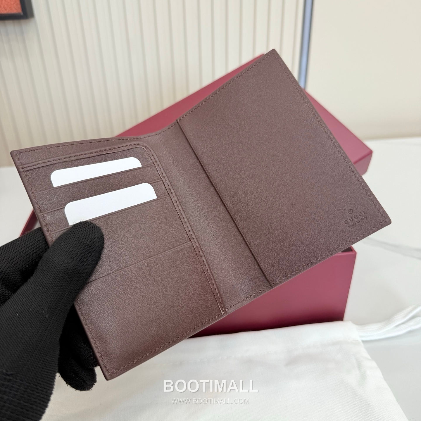 Gucci Passport Holder 795229 GG Supreme Canvas Navy/Burgundy Passport Holder 구찌 패스포트 홀더 795229 GG 수프림 캔버스 네이비/버건디 여권 케이스 13.5cm 8