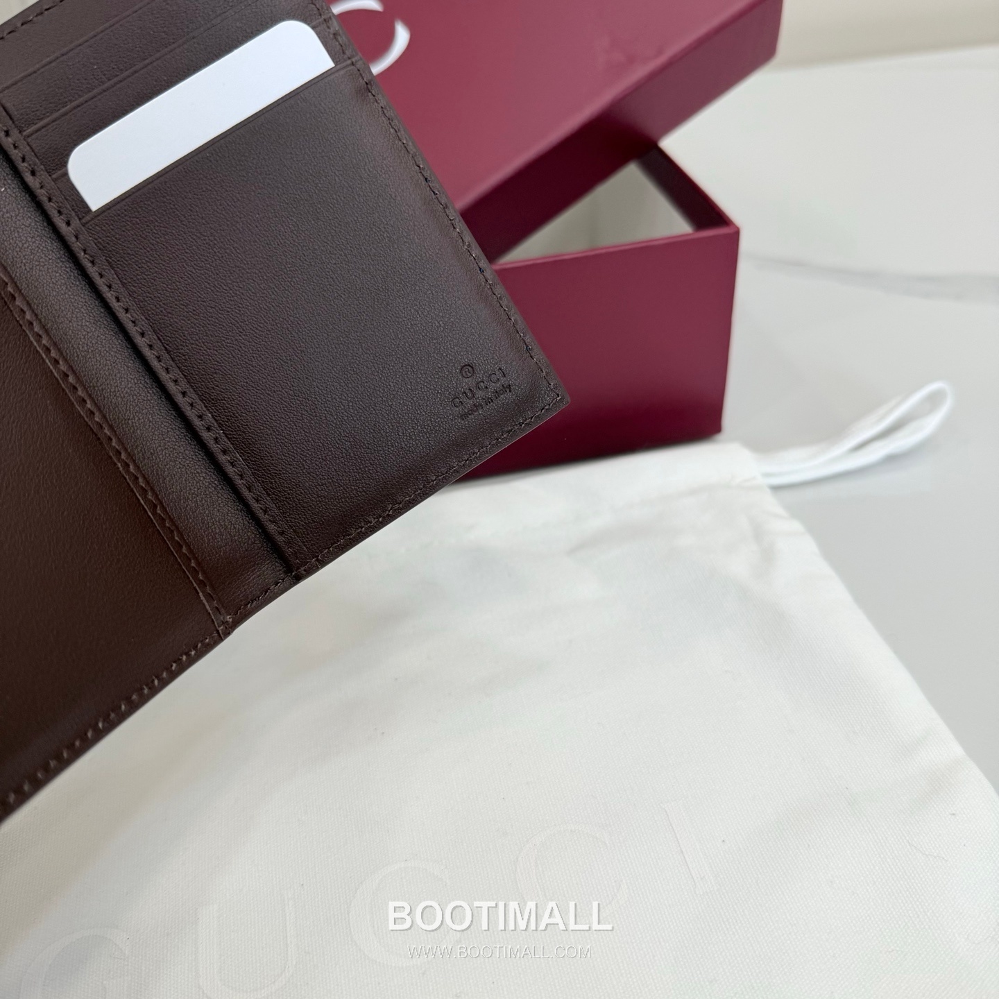 Gucci 768249 Long Card Holder GG Supreme Canvas Blue/Burgundy Card Holder 구찌 768249 롱 카드홀더 GG 수프림 캔버스 블루/버건디 카드지갑 15cm 7