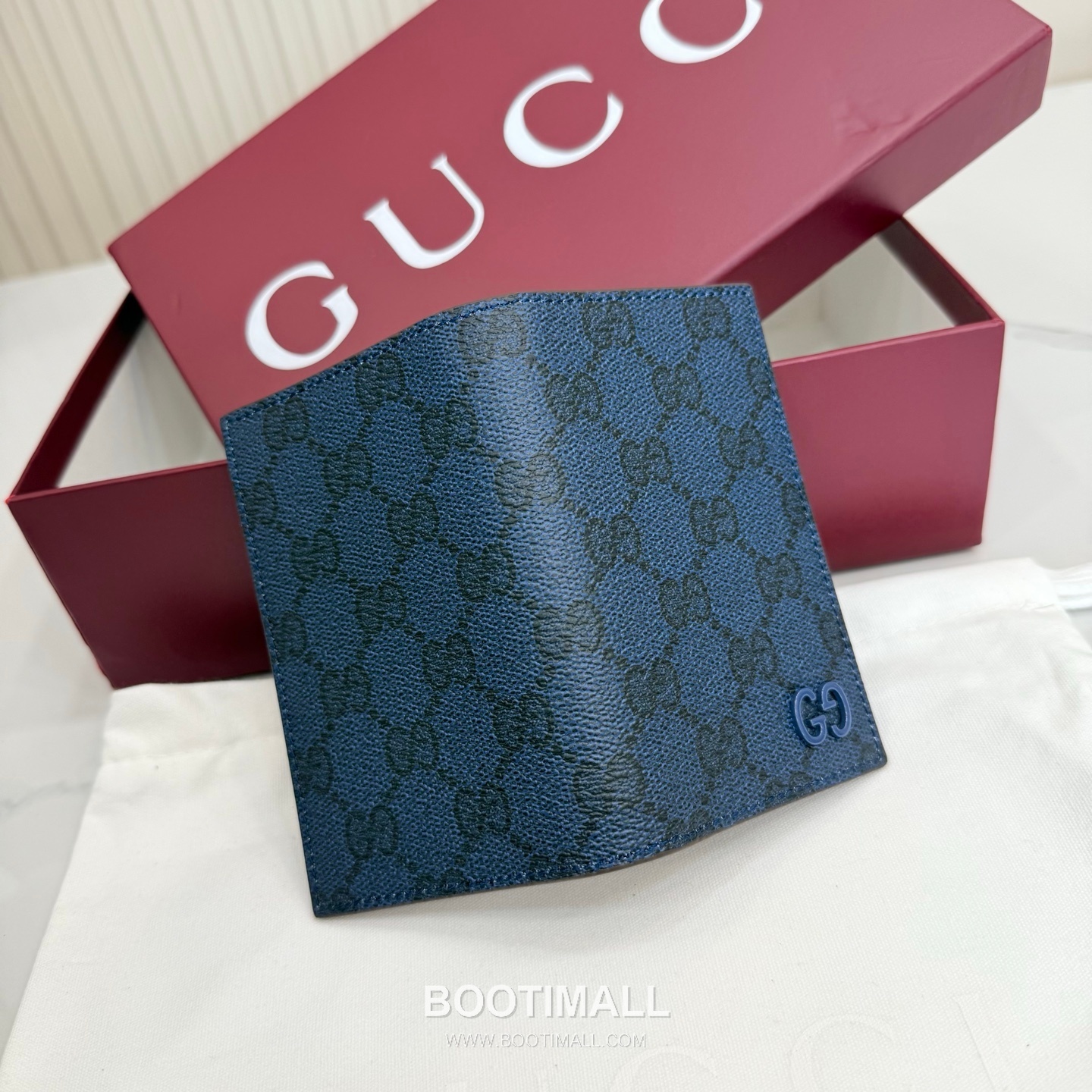 Gucci 768249 Long Card Holder GG Supreme Canvas Blue/Burgundy Card Holder 구찌 768249 롱 카드홀더 GG 수프림 캔버스 블루/버건디 카드지갑 15cm 9