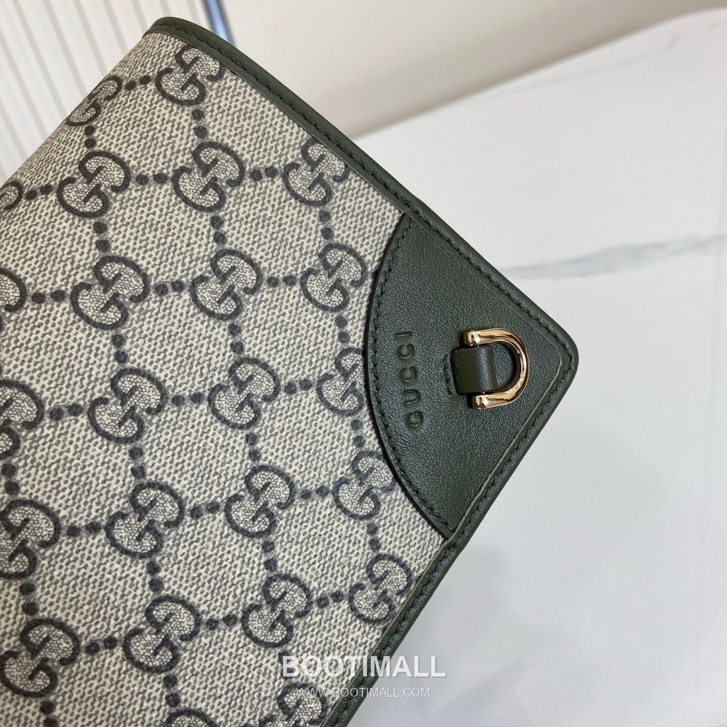 Gucci GG Emblem Chain Wallet 853716 GG Coated Canvas Beige/Brown/Forest Green Chain Wallet 구찌 GG 엠블럼 체인 월렛 853716 GG 코팅 캔버스 베이지/브라운/포레스트 그린 체인 월렛 20cm 5