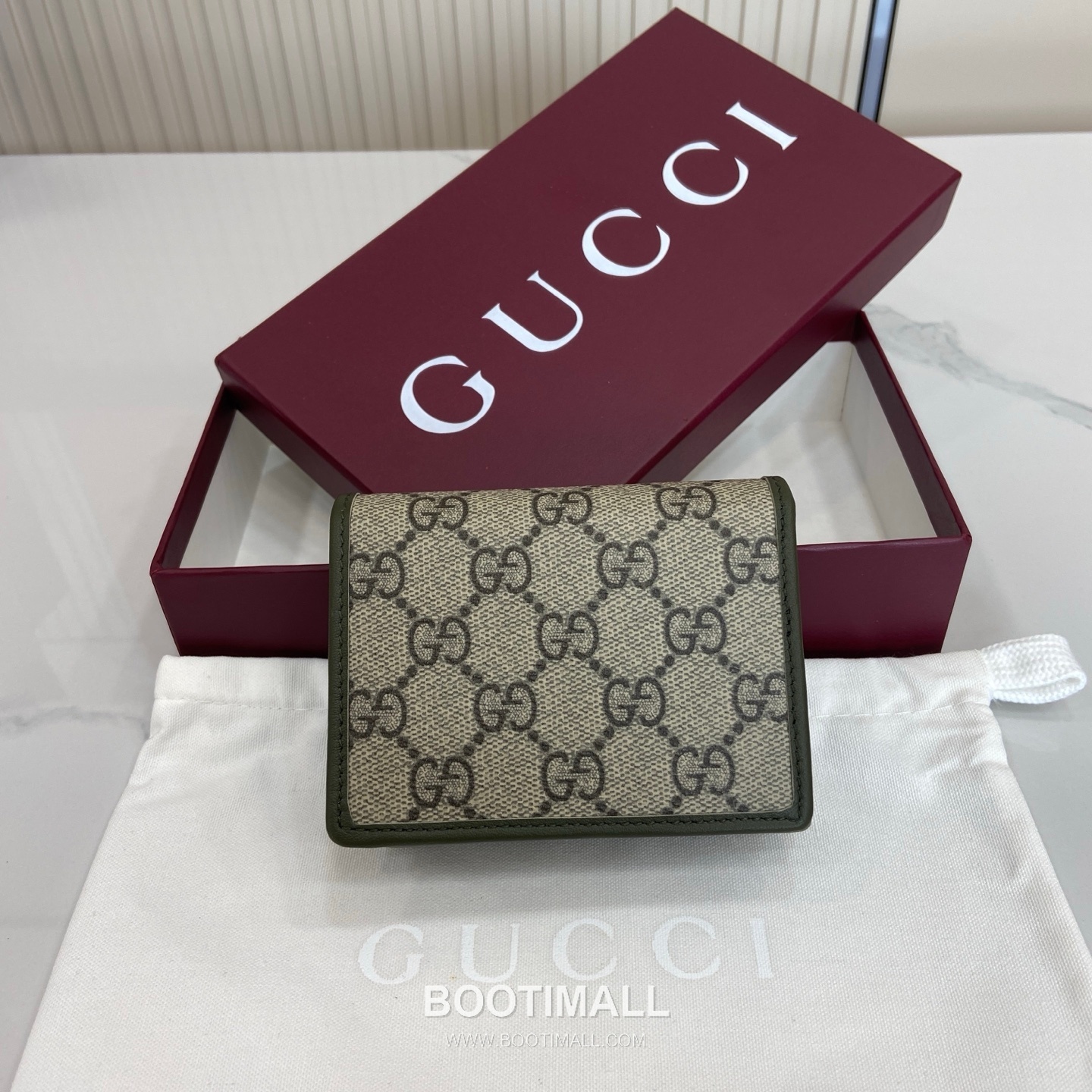 Gucci GG Emblem Small Wallet 820692 GG Coated Canvas Beige/Brown/Forest Green Wallet 구찌 GG 엠블렘 스몰 월렛 820692 GG 코팅 캔버스 베이지/브라운/포레스트 그린 중지갑 11cm 2