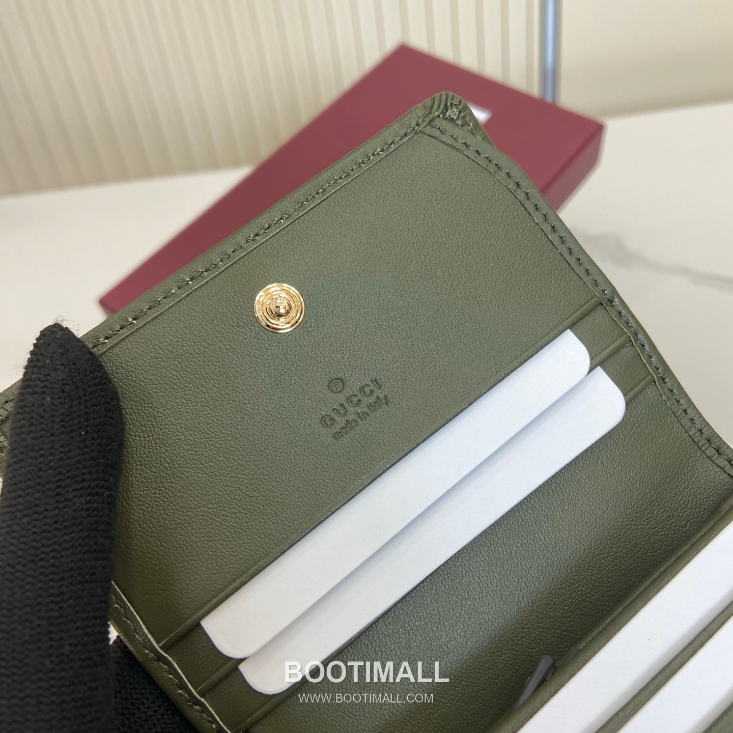 Gucci GG Emblem Small Wallet 820692 GG Coated Canvas Beige/Brown/Forest Green Wallet 구찌 GG 엠블렘 스몰 월렛 820692 GG 코팅 캔버스 베이지/브라운/포레스트 그린 중지갑 11cm 8