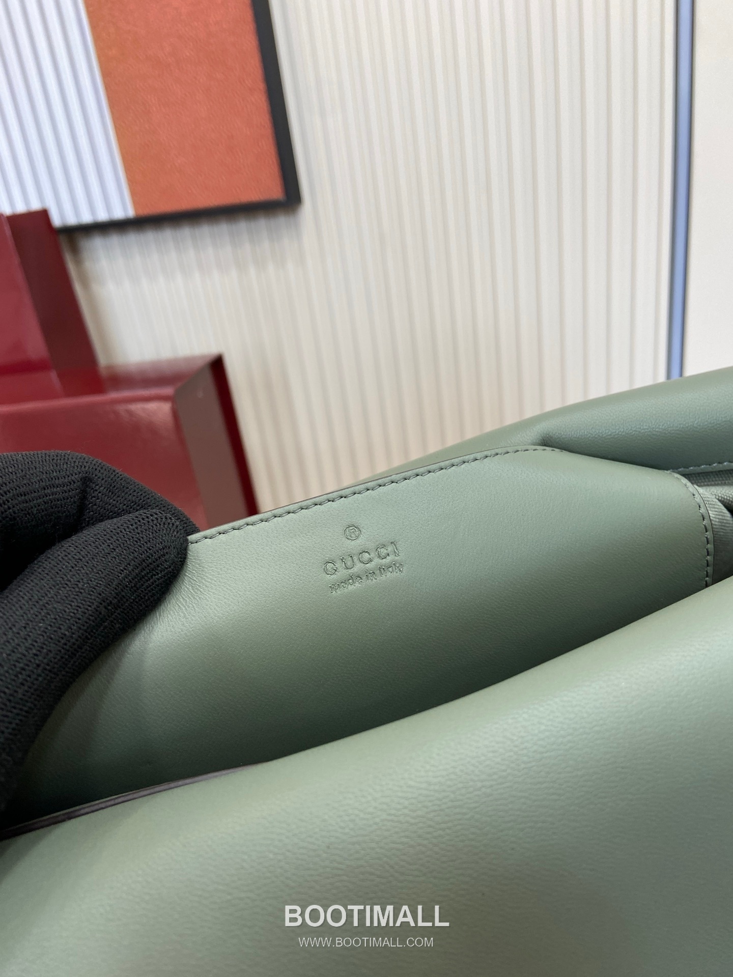 GG Marmont Large Shoulder Bag 857362 Embossed Leather Gray Green Shoulder Bag GG 마몽 라지 숄더백 857362 엠보싱 레더 그레이 그린 숄더백 36cm 9