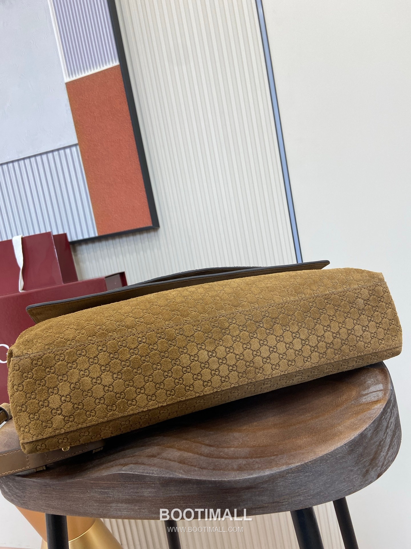 GG Marmont Large Shoulder Bag 857362 GG Velvet with Embossed Leather Brown Shoulder Bag GG 마몽 라지 숄더백 857362 GG 벨벳 위드 엠보싱 레더 브라운 숄더백 36cm 7