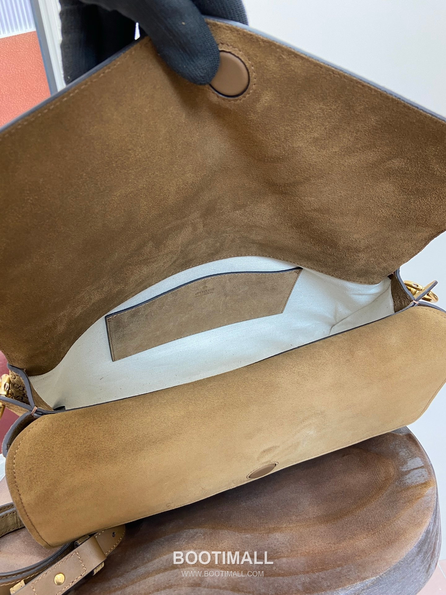 GG Marmont Large Shoulder Bag 857362 GG Velvet with Embossed Leather Brown Shoulder Bag GG 마몽 라지 숄더백 857362 GG 벨벳 위드 엠보싱 레더 브라운 숄더백 36cm 9