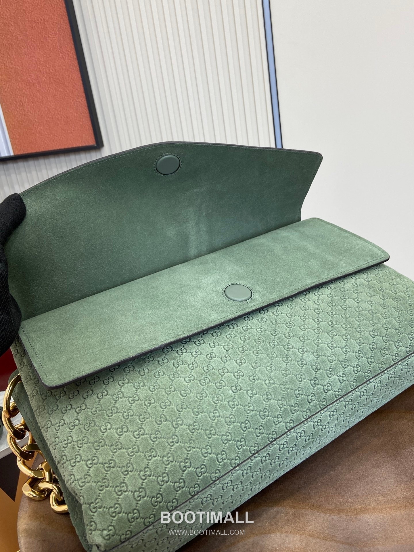 Gucci GG Marmont Large Shoulder Bag 857362 GG Velvet with Embossed Leather Brown Shoulder Bag 구찌 GG 마몽 라지 숄더백 857362 GG 벨벳 위드 엠보싱 레더 브라운 숄더백 36cm 7