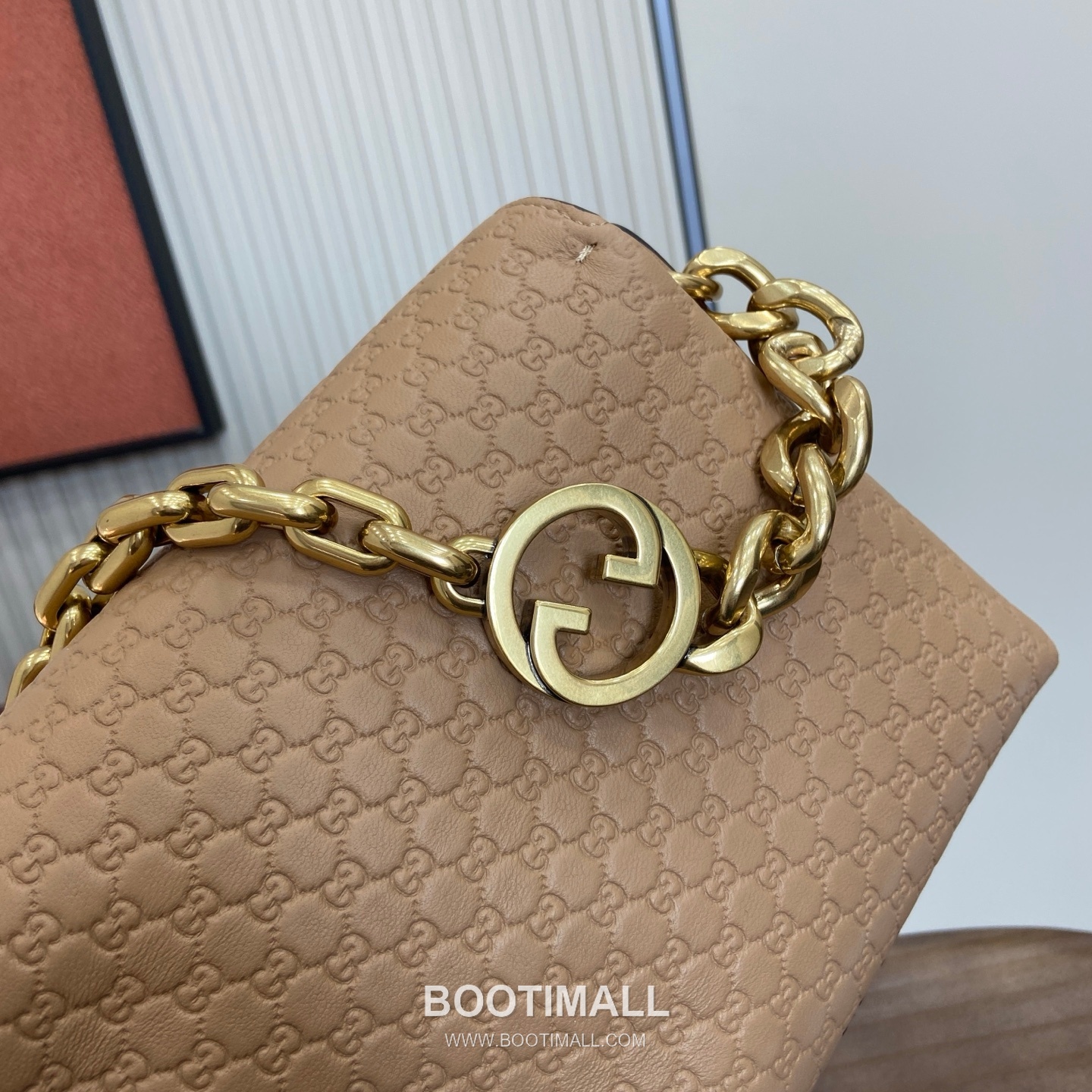 GG Marmont Shoulder Bag 857622 GG Embossed Leather Taupe Shoulder Bag GG 마몽 숄더백 857622 GG 엠보싱 레더 토프 숄더백 28cm 5