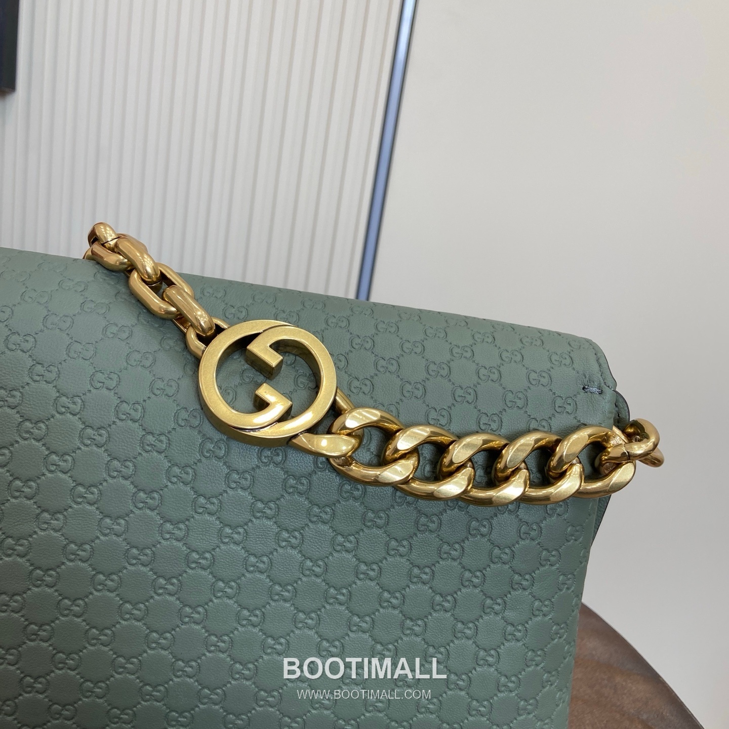 GG Marmont Matelassé 857622 Matelassé Leather Gray Green Shoulder Bag GG 마몽 마틀라세 857622 마틀라세 레더 그레이 그린 숄더백 28cm 4