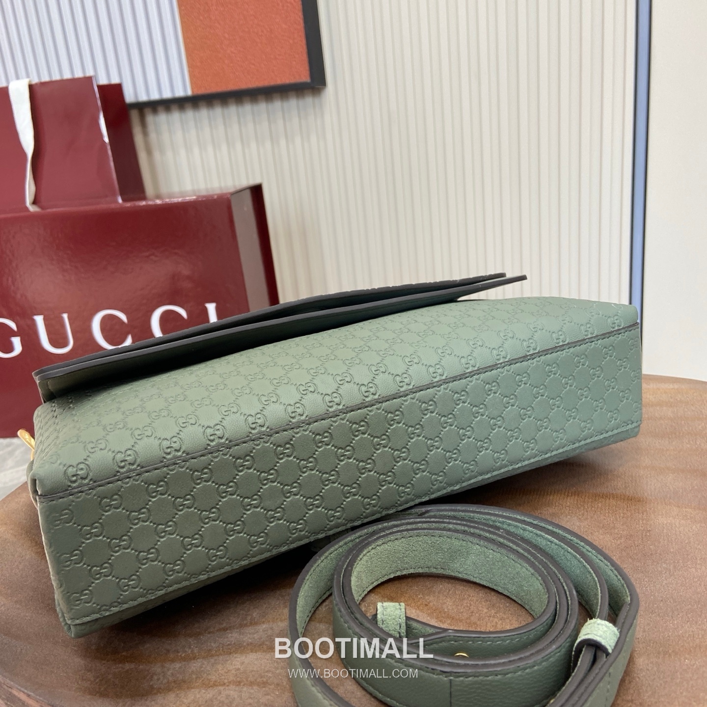 GG Marmont Matelassé 857622 Matelassé Leather Gray Green Shoulder Bag GG 마몽 마틀라세 857622 마틀라세 레더 그레이 그린 숄더백 28cm 5