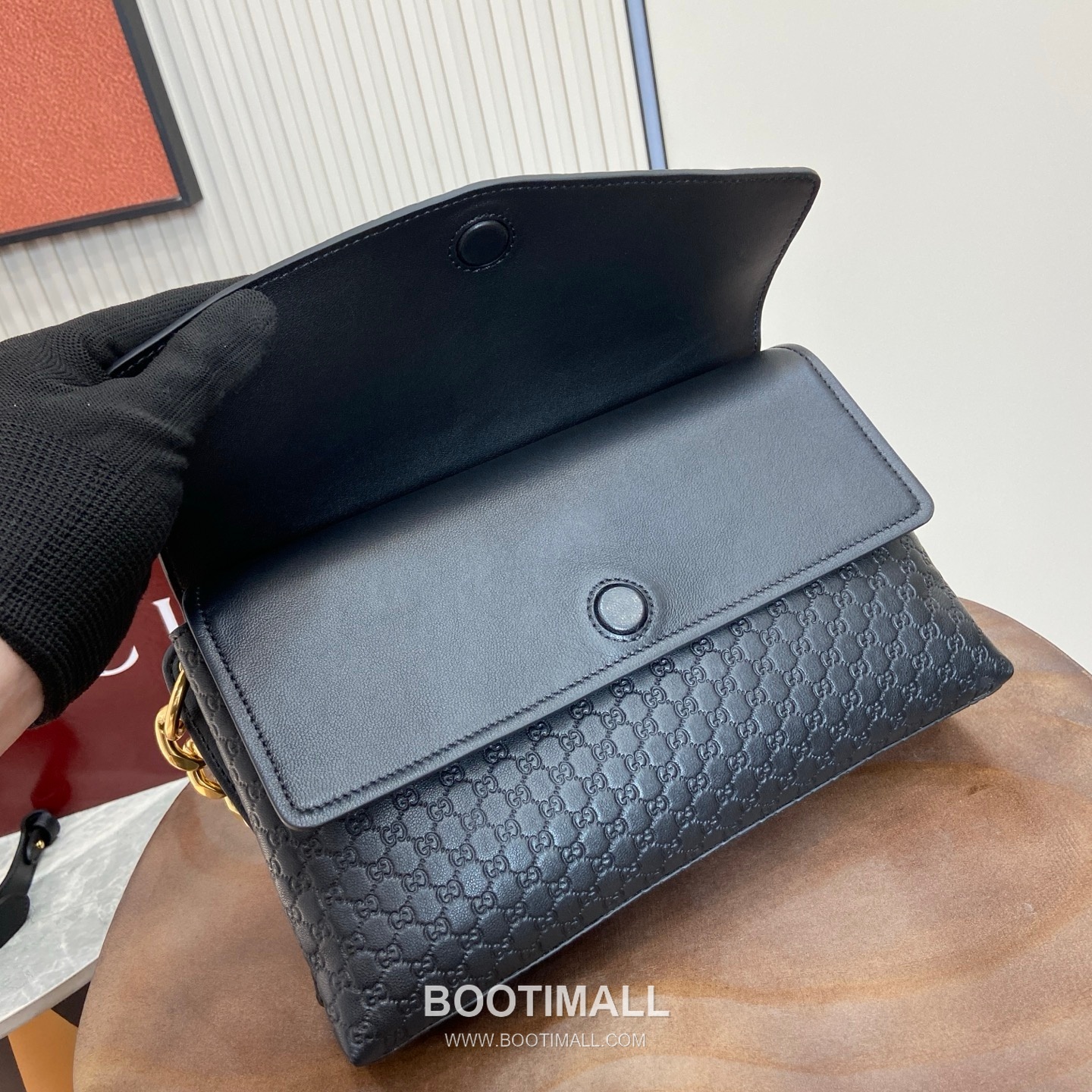 GG Marmont 857622 Embossed Leather Beige Shoulder Bag GG 마몽 857622 엠보싱 레더 베이지 숄더백 28cm 7