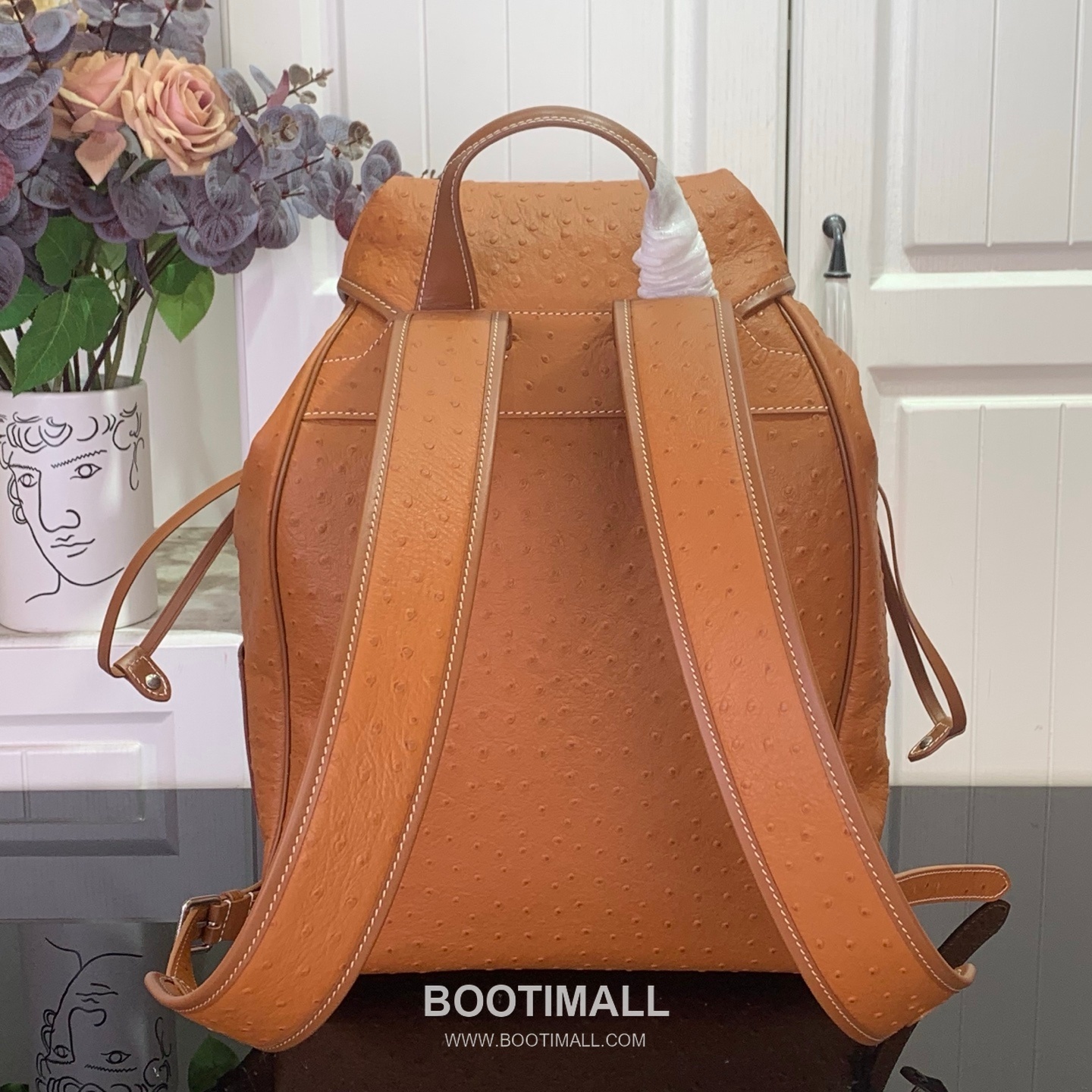 Louis Vuitton Cargo Ostrich Embossed Calfskin Leather Brown Backpack 루이비통 몽수리 카고 M89112 타조문양 카프스킨 레더 브라운 백팩 40cm 3