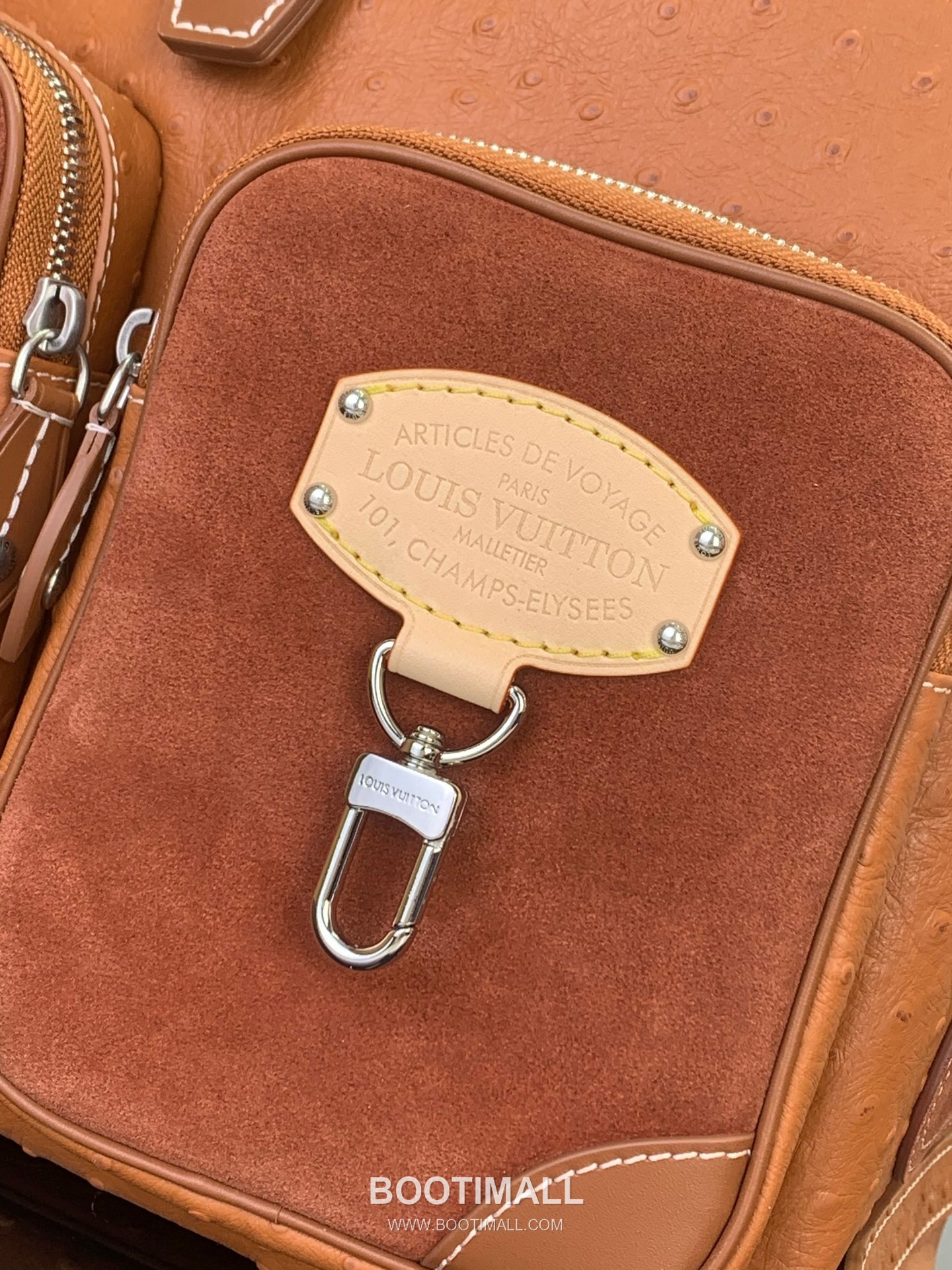 Louis Vuitton Cargo Ostrich Embossed Calfskin Leather Brown Backpack 루이비통 몽수리 카고 M89112 타조문양 카프스킨 레더 브라운 백팩 40cm 11