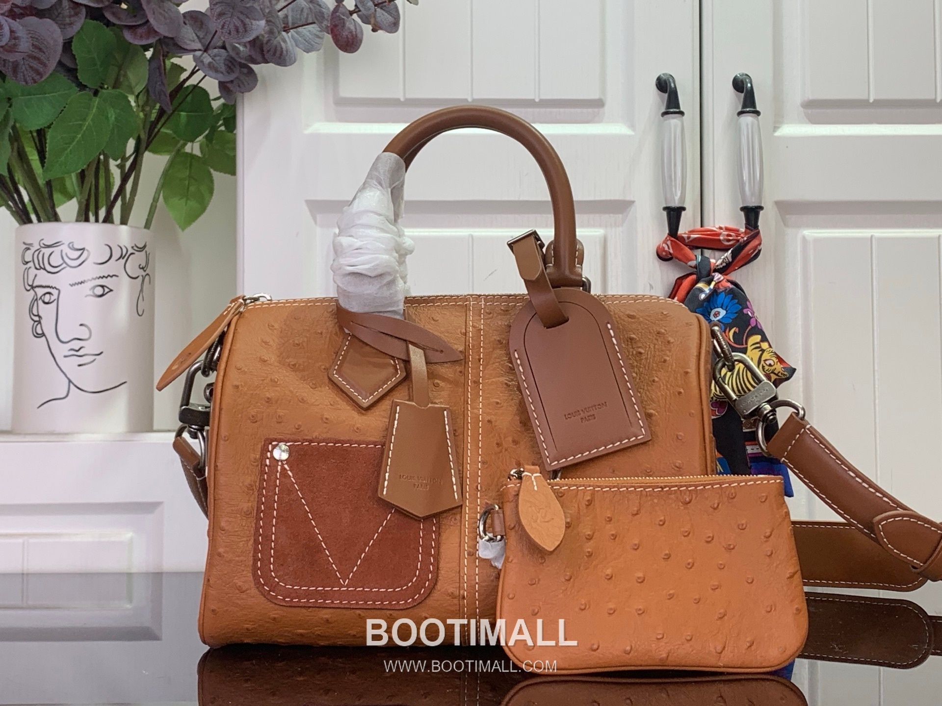 Louis Vuitton Speedy Bandoulière 25 Ostrich Leather Brown Shoulder Bag 루이비통 스피디 반둘리에르 25 M89119 오스트리치 레더 브라운 숄더백 25cm 8