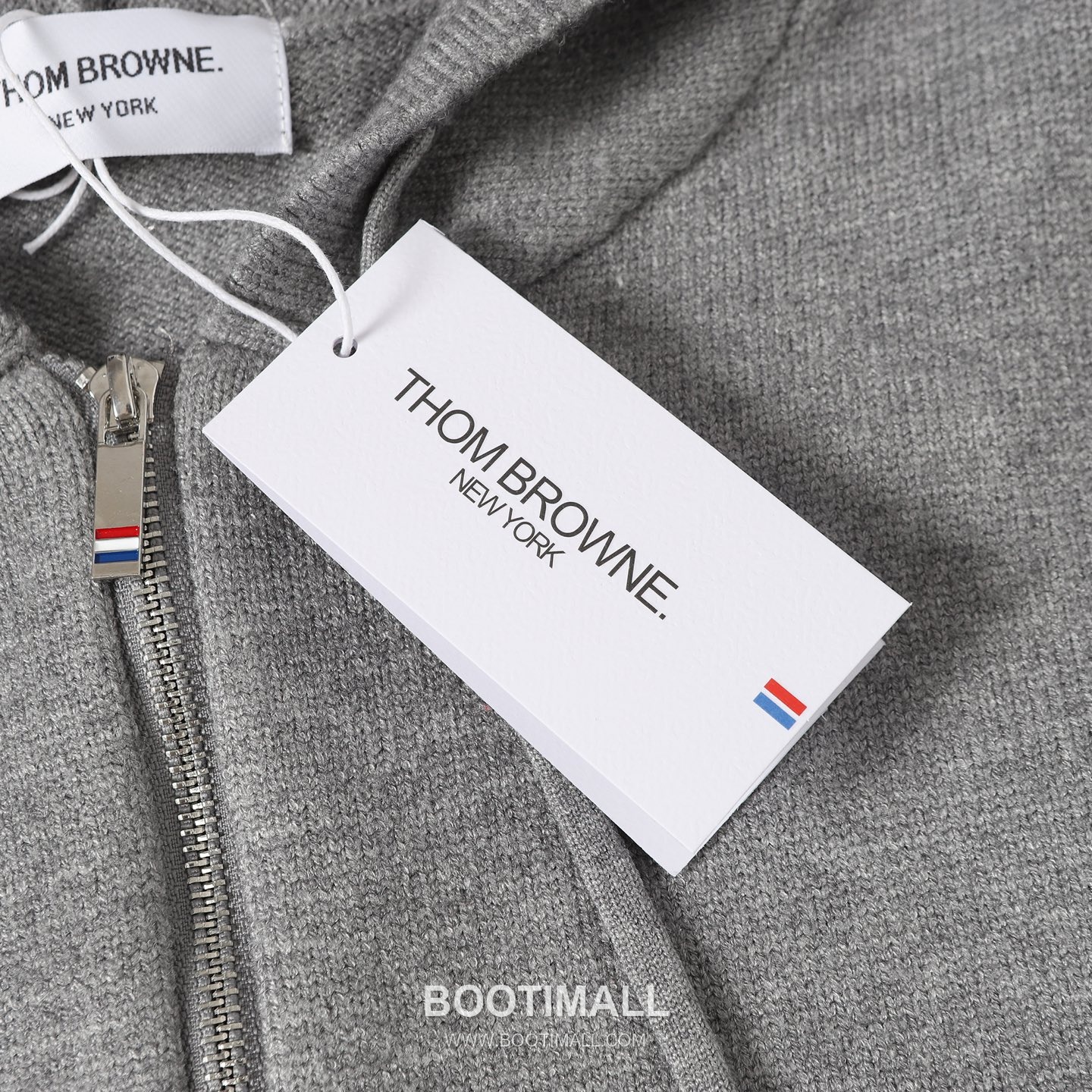 Thom Browne 4-Bar Sailboat Zip-Up Cardigan Wool Blend 톰브라운 4바 세일보트 집업 카디건 울 혼방 그레이 12