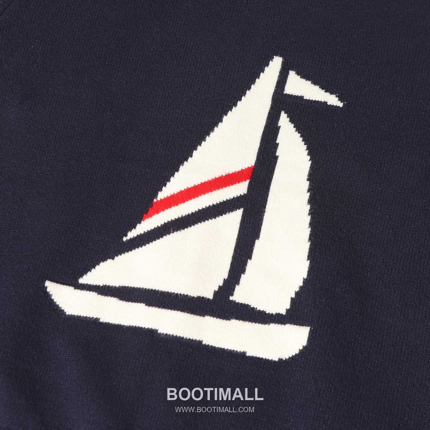 Thom Browne 4-Bar Sailboat Zip-Up Cardigan Wool Blend Navy / Gray Cardigan 톰브라운 4바 세일보트 집업 카디건 울 혼방 네이비 / 그레이 카디건 -2 9