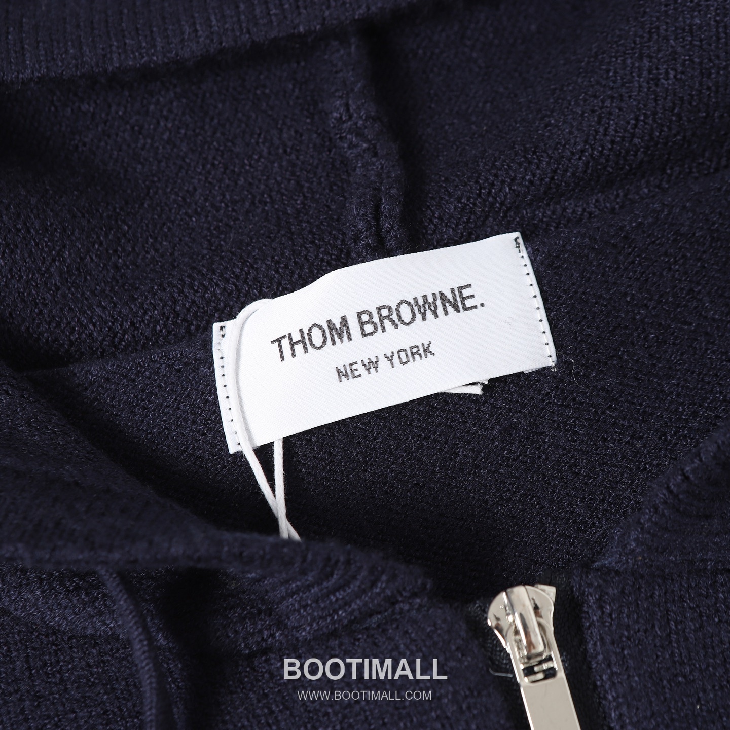 Thom Browne 4-Bar Sailboat Zip-Up Cardigan Wool Blend Navy / Gray Cardigan 톰브라운 4바 세일보트 집업 카디건 울 혼방 네이비 / 그레이 카디건 -2 10