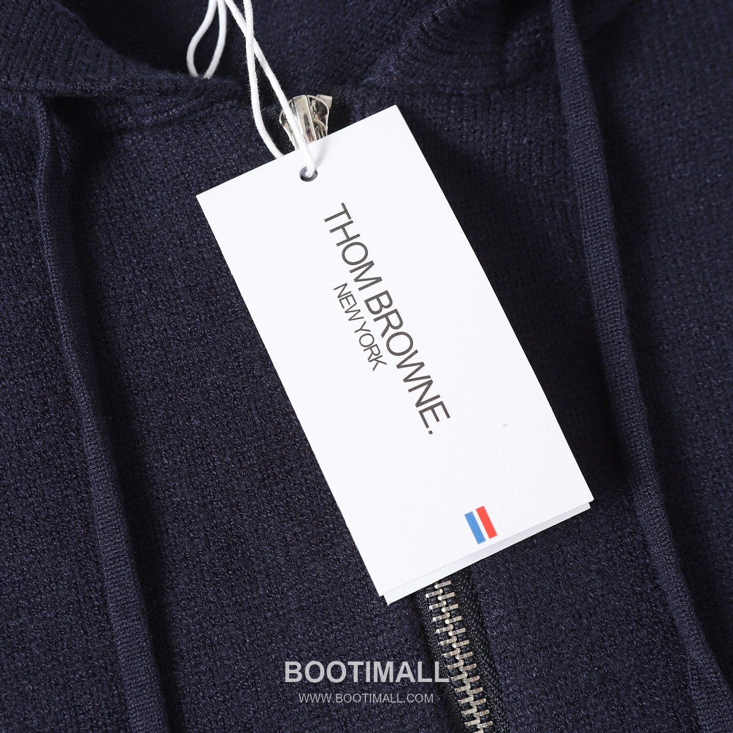 Thom Browne 4-Bar Sailboat Zip-Up Cardigan Wool Blend Navy / Gray Cardigan 톰브라운 4바 세일보트 집업 카디건 울 혼방 네이비 / 그레이 카디건 -2 11