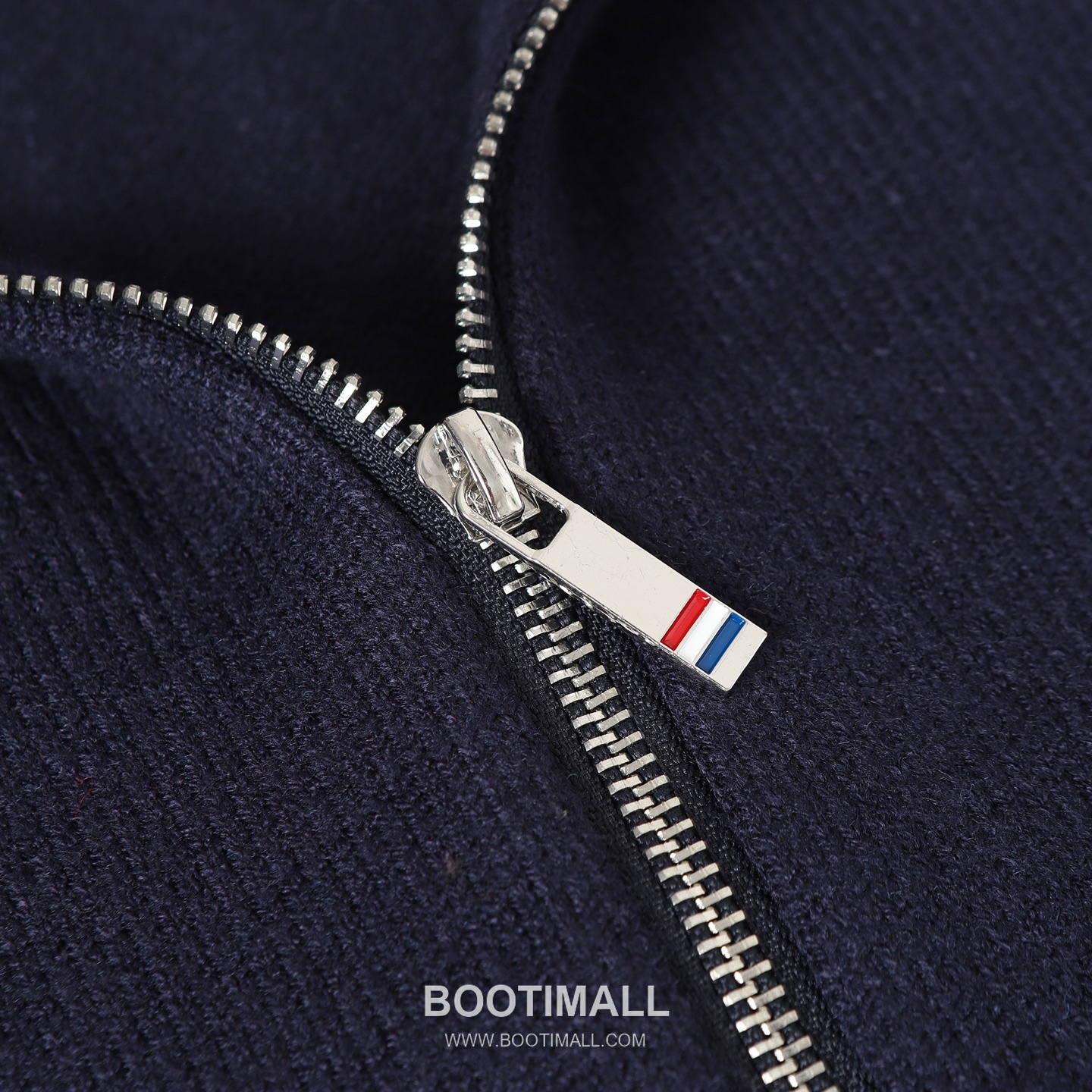 Thom Browne 4-Bar Sailboat Zip-Up Cardigan Wool Blend Navy / Gray Cardigan 톰브라운 4바 세일보트 집업 카디건 울 혼방 네이비 / 그레이 카디건 -2 14