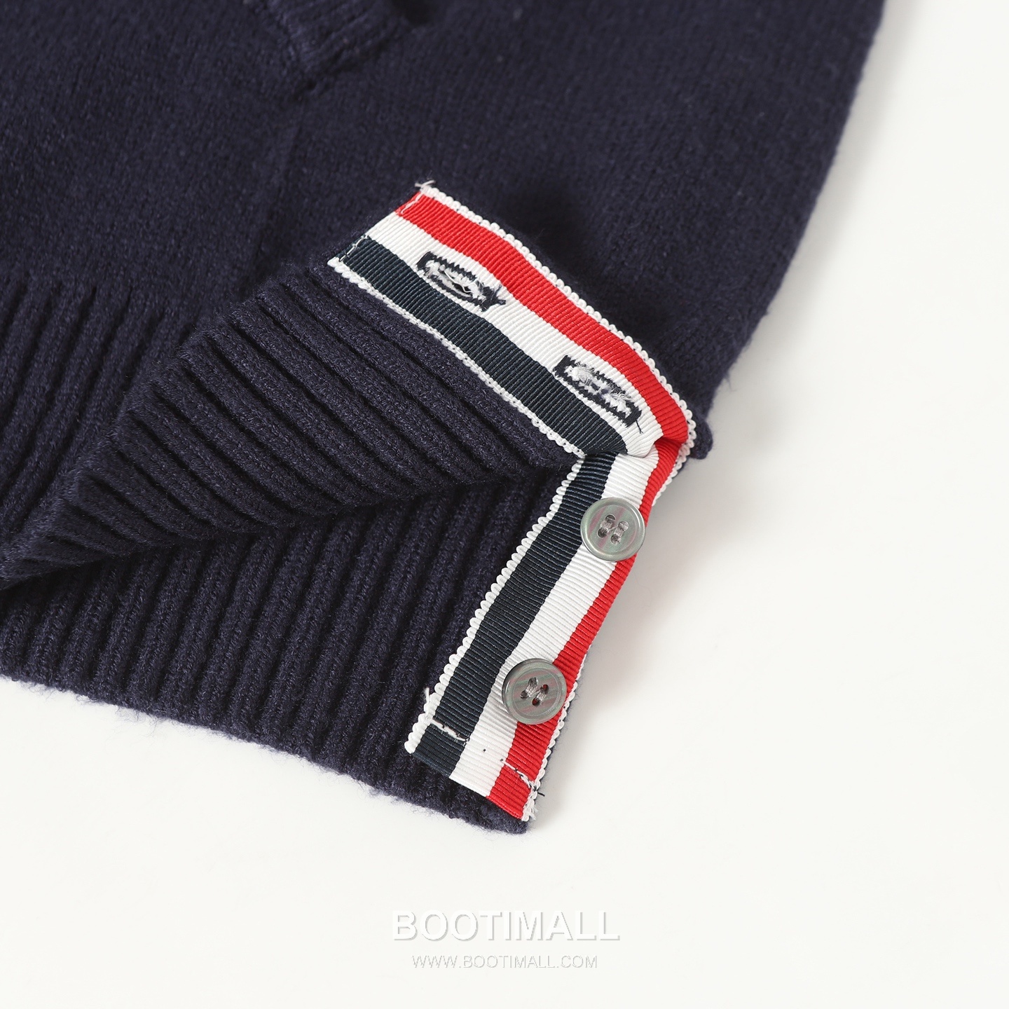 Thom Browne 4-Bar Sailboat Zip-Up Cardigan Wool Blend Navy / Gray Cardigan 톰브라운 4바 세일보트 집업 카디건 울 혼방 네이비 / 그레이 카디건 -2 17