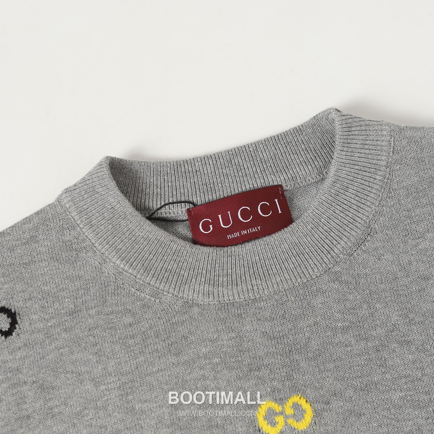 Gucci Colorful Double G Jacquard Knit Crewneck Sweater Wool Linen Gray Sweater 구찌 컬러풀 더블 G 자카드 니트 크루넥 스웨터 울 린넨 그레이 스웨터 7