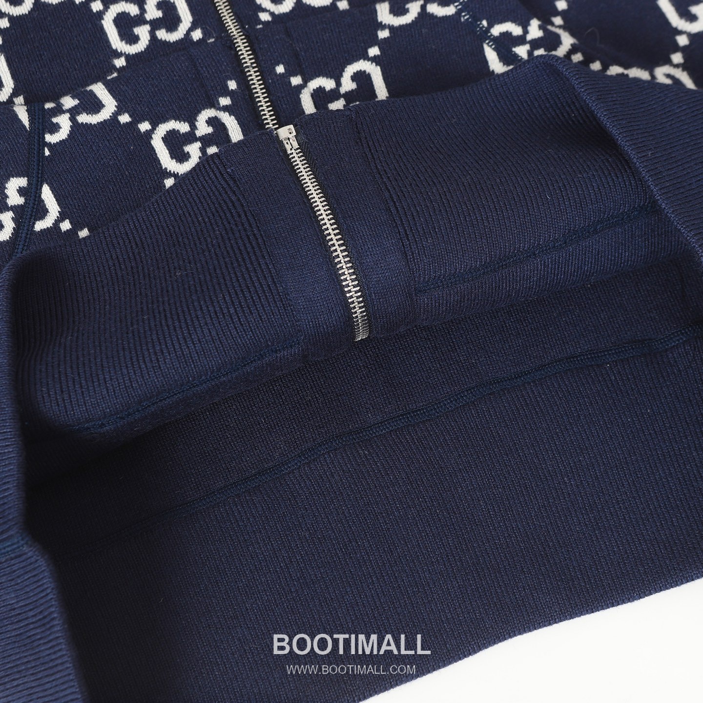 Gucci GG Reversible Wool Zip-Up Hoodie Cashmere Navy Gray Hoodie 구찌 GG 리버서블 울 집업 후드 캐시미어 네이비 그레이 후드 14