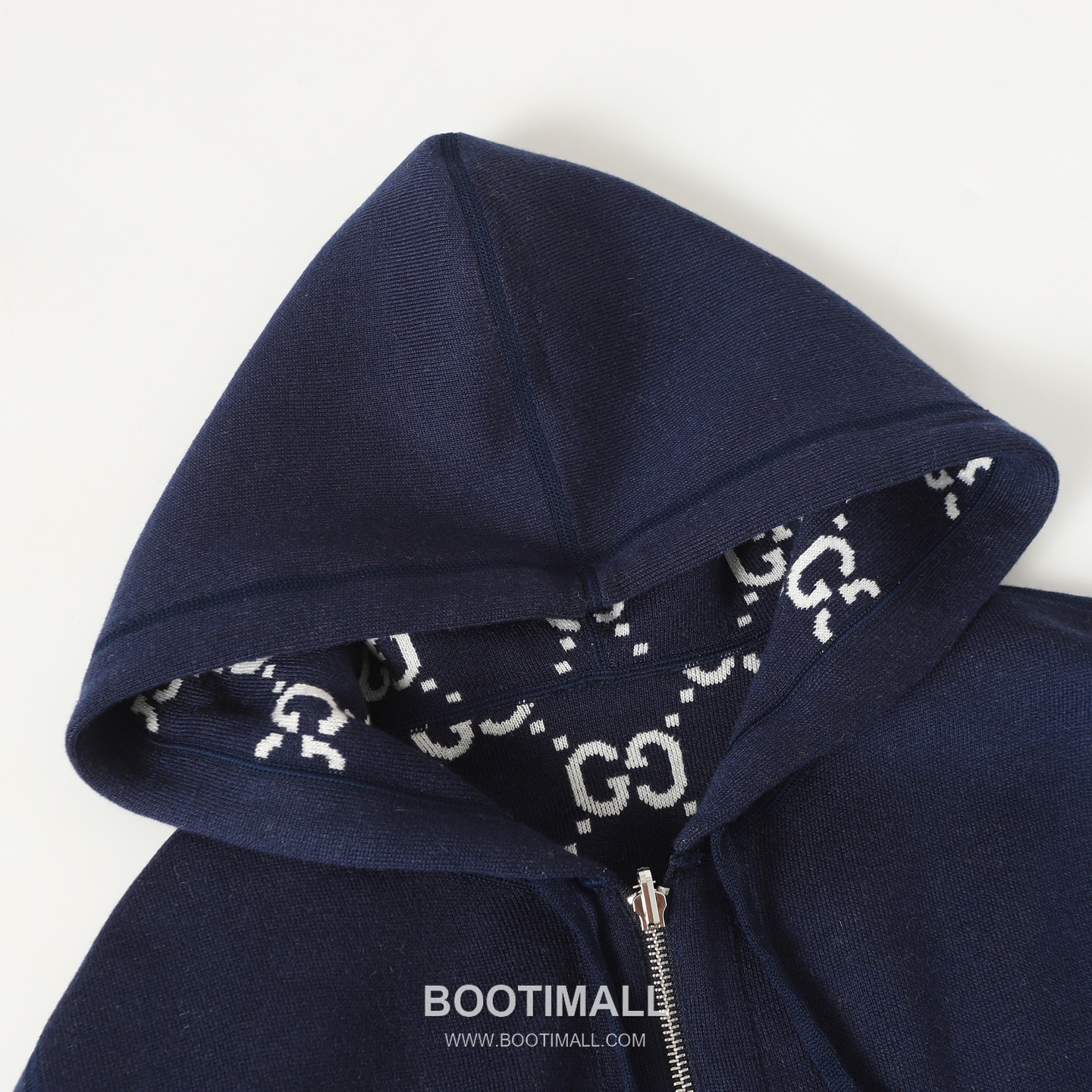 Gucci GG Reversible Wool Zip-Up Hoodie Cashmere Navy Gray Hoodie 구찌 GG 리버서블 울 집업 후드 캐시미어 네이비 그레이 후드 20