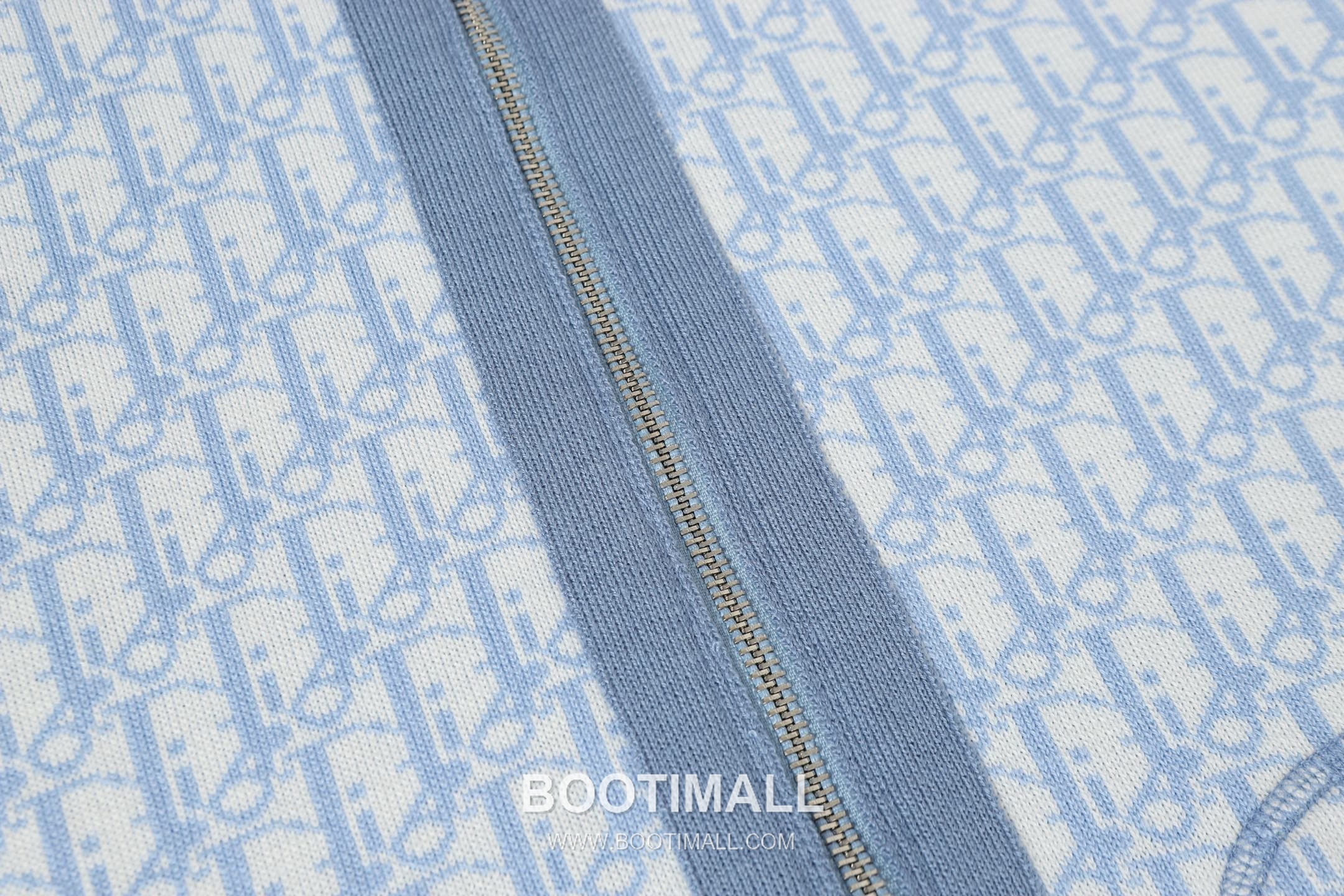 Dior Double-Faced Jacquard Cashmere Knit Hoodie Cashmere Blend Blue Hoodie 디올 더블 페이스 자카드 캐시미어 니트 후드 캐시미어 블렌드 블루 후드 S, M, L 9