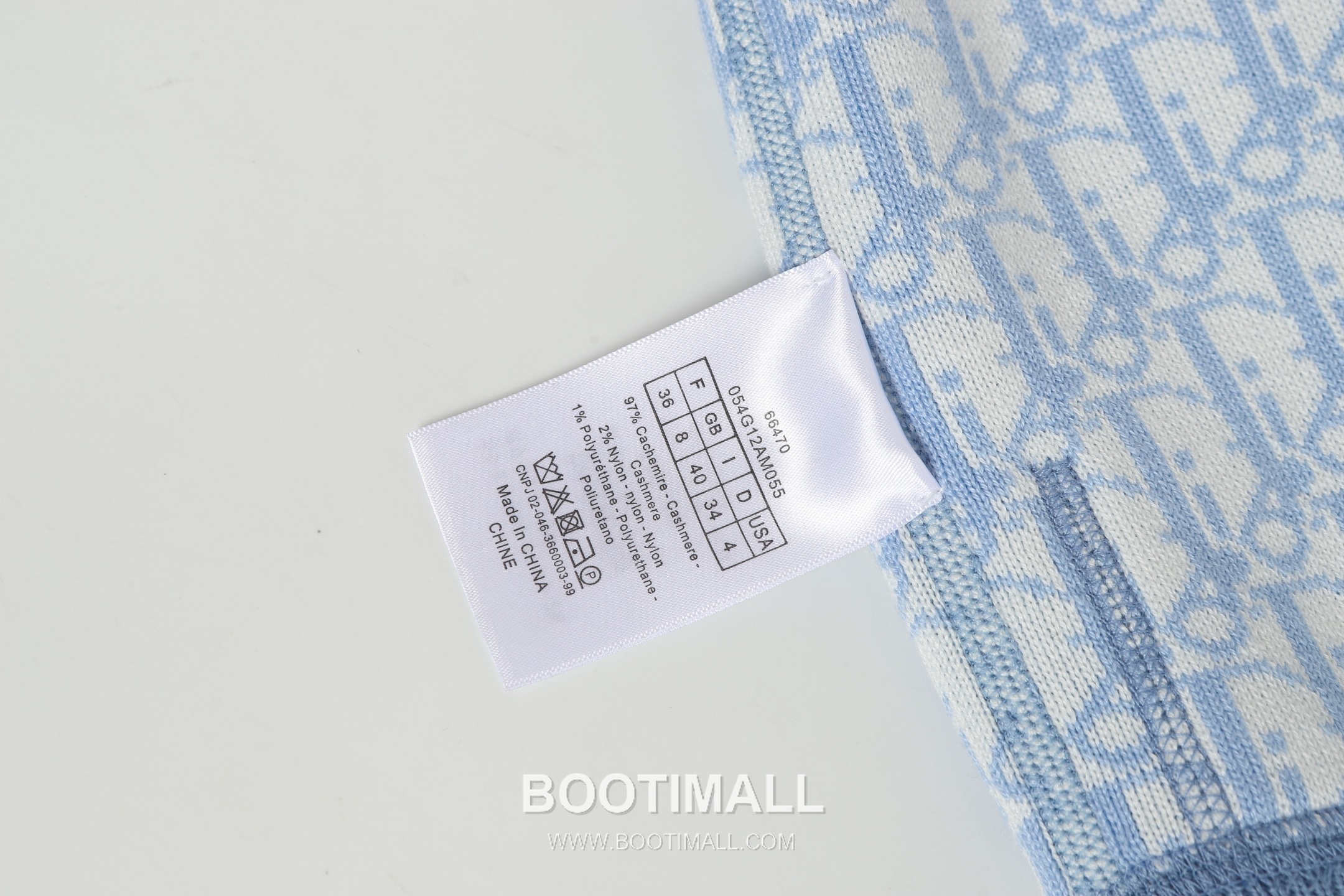 Dior Double-Faced Jacquard Cashmere Knit Hoodie Cashmere Blend Blue Hoodie 디올 더블 페이스 자카드 캐시미어 니트 후드 캐시미어 블렌드 블루 후드 S, M, L 11