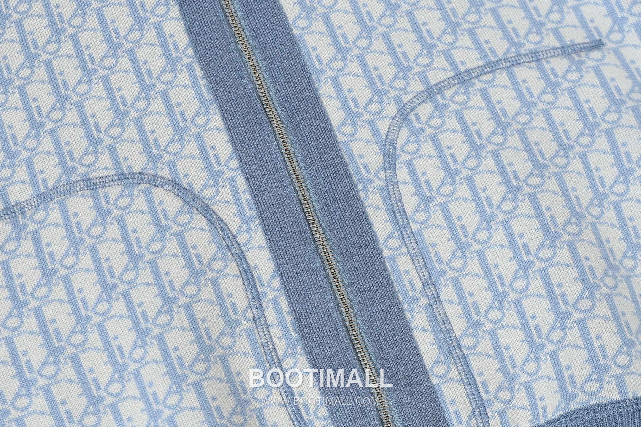 Dior Double-Faced Jacquard Cashmere Knit Hoodie Cashmere Blend Blue Hoodie 디올 더블 페이스 자카드 캐시미어 니트 후드 캐시미어 블렌드 블루 후드 S, M, L 13