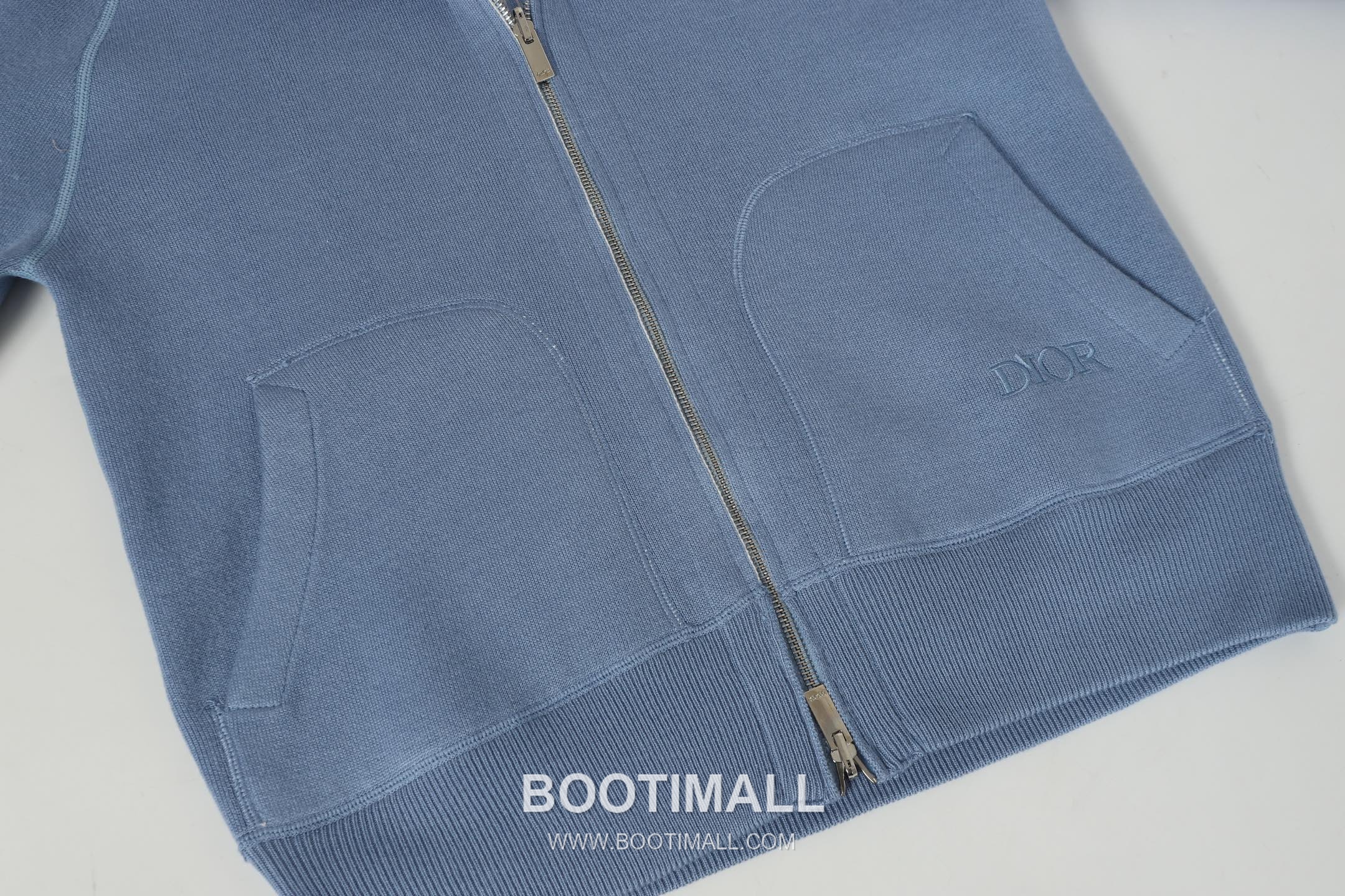 Dior Double-Faced Jacquard Cashmere Knit Hoodie Cashmere Blend Blue Hoodie 디올 더블 페이스 자카드 캐시미어 니트 후드 캐시미어 블렌드 블루 후드 S, M, L 18