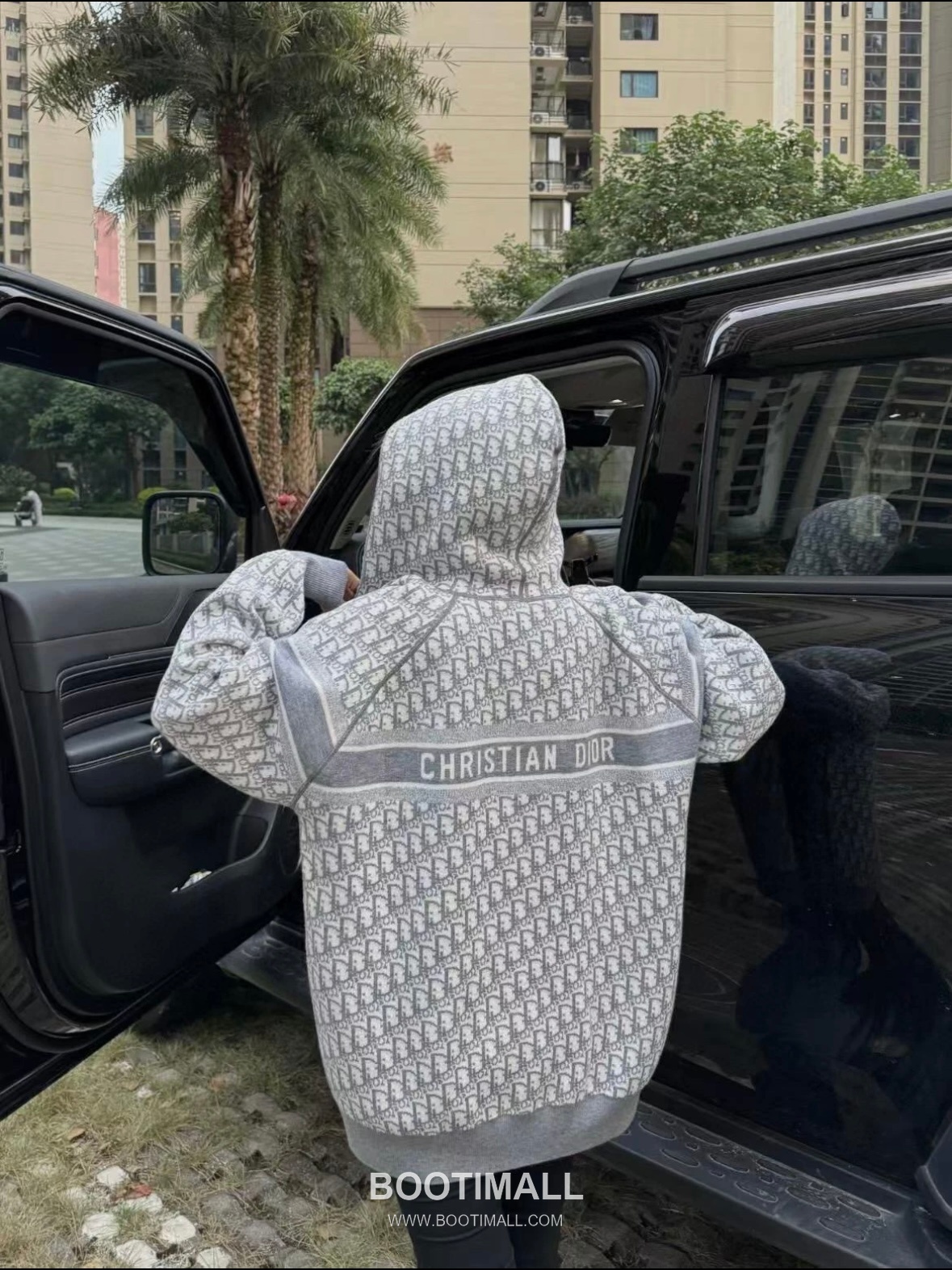 Dior Reversible Cashmere Knit Hooded Jacket Cashmere Blend Knit Light Gray Hoodie 디올 리버서블 캐시미어 니트 후드 집업 캐시미어 블렌드 니트 라이트 그레이 후드 S, M, L 2