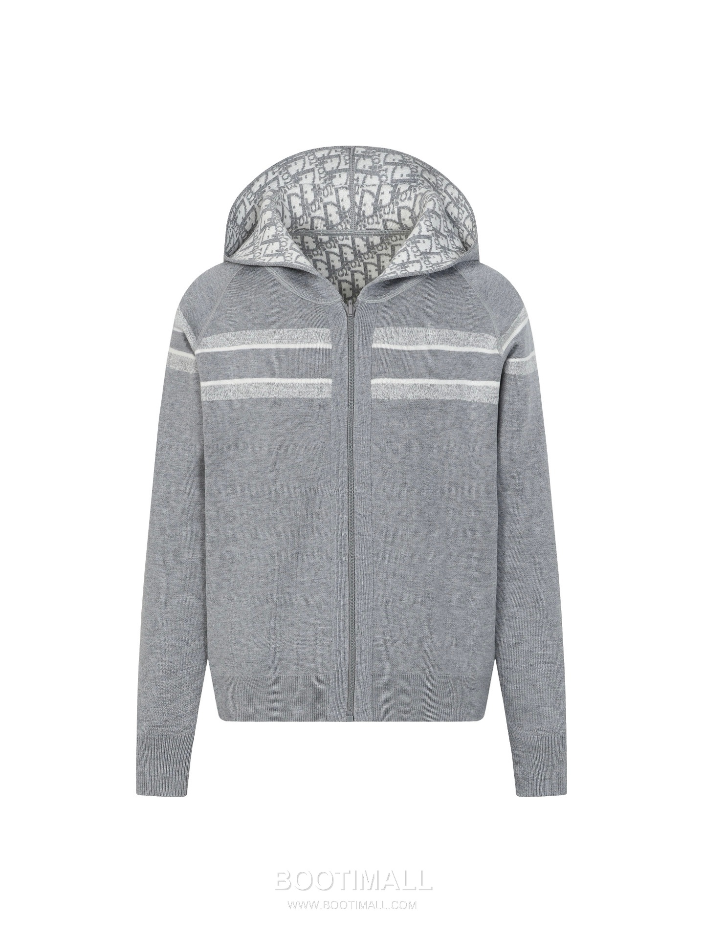 Dior Reversible Cashmere Knit Hooded Jacket Cashmere Blend Knit Light Gray Hoodie 디올 리버서블 캐시미어 니트 후드 집업 캐시미어 블렌드 니트 라이트 그레이 후드 S, M, L 19