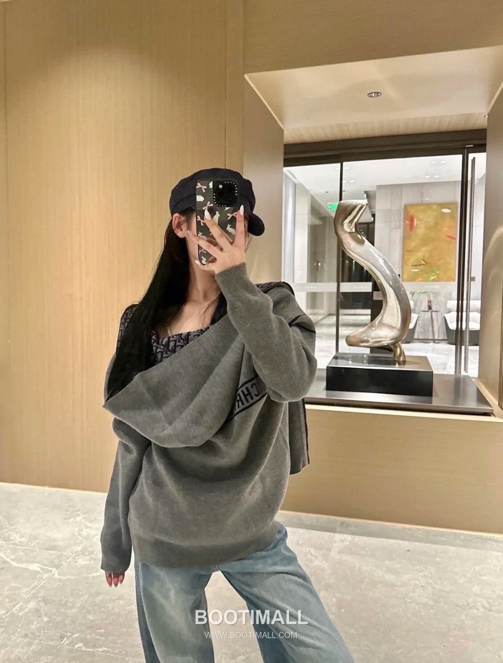 Dior Oblique Double-Faced Cashmere Knit Hooded Jacket Cashmere Blend Knit Gray Hoodie 디올 오블리크 더블페이스 캐시미어 니트 후드 자켓 캐시미어 블렌드 니트 그레이 후드 S, M, L 8