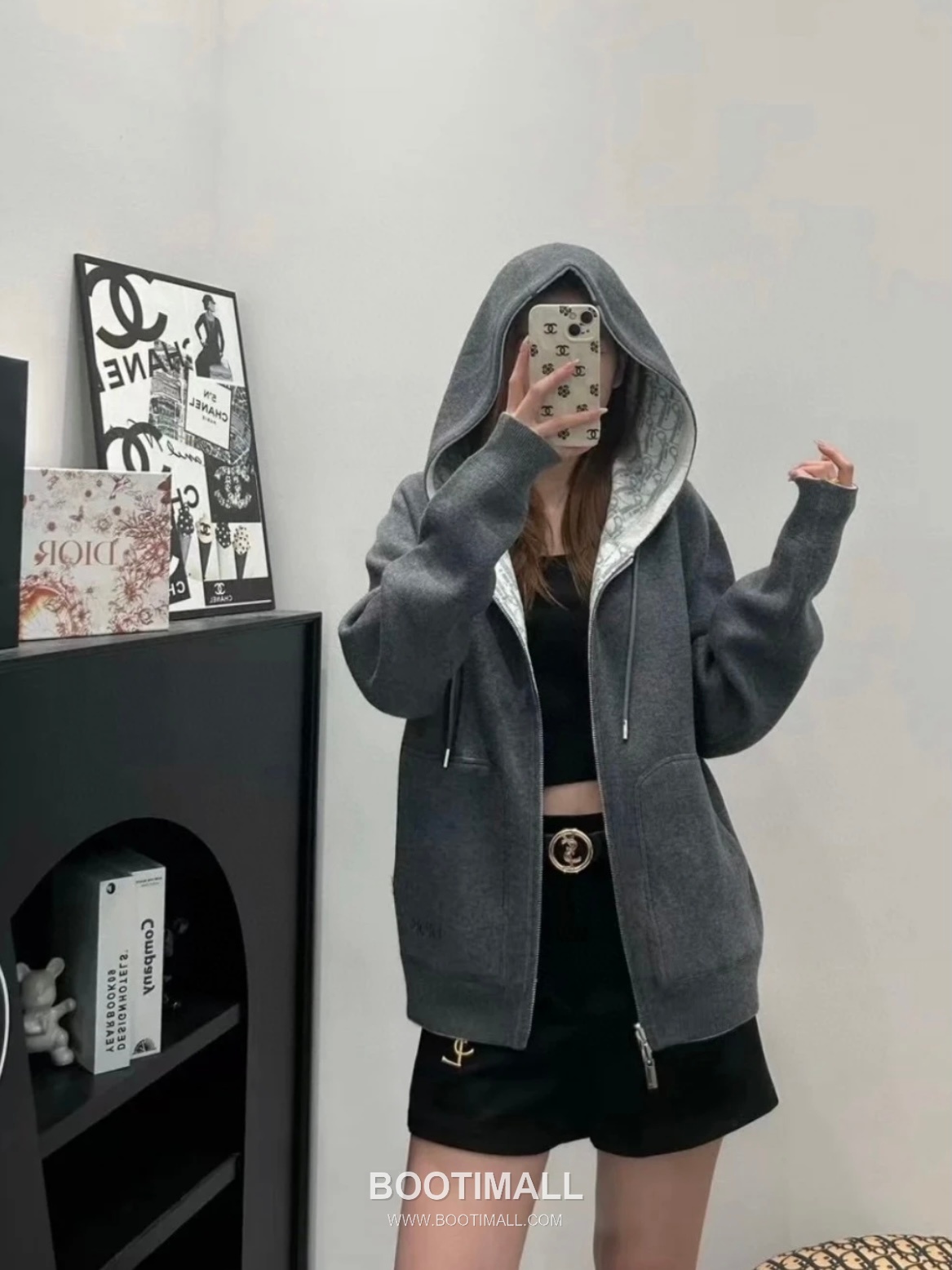 Dior Double-Faced Jacquard Cashmere Knit Hoodie Cashmere Blend Blue Hoodie 디올 더블 페이스 자카드 캐시미어 니트 후드 캐시미어 블렌드 블루 후드 7