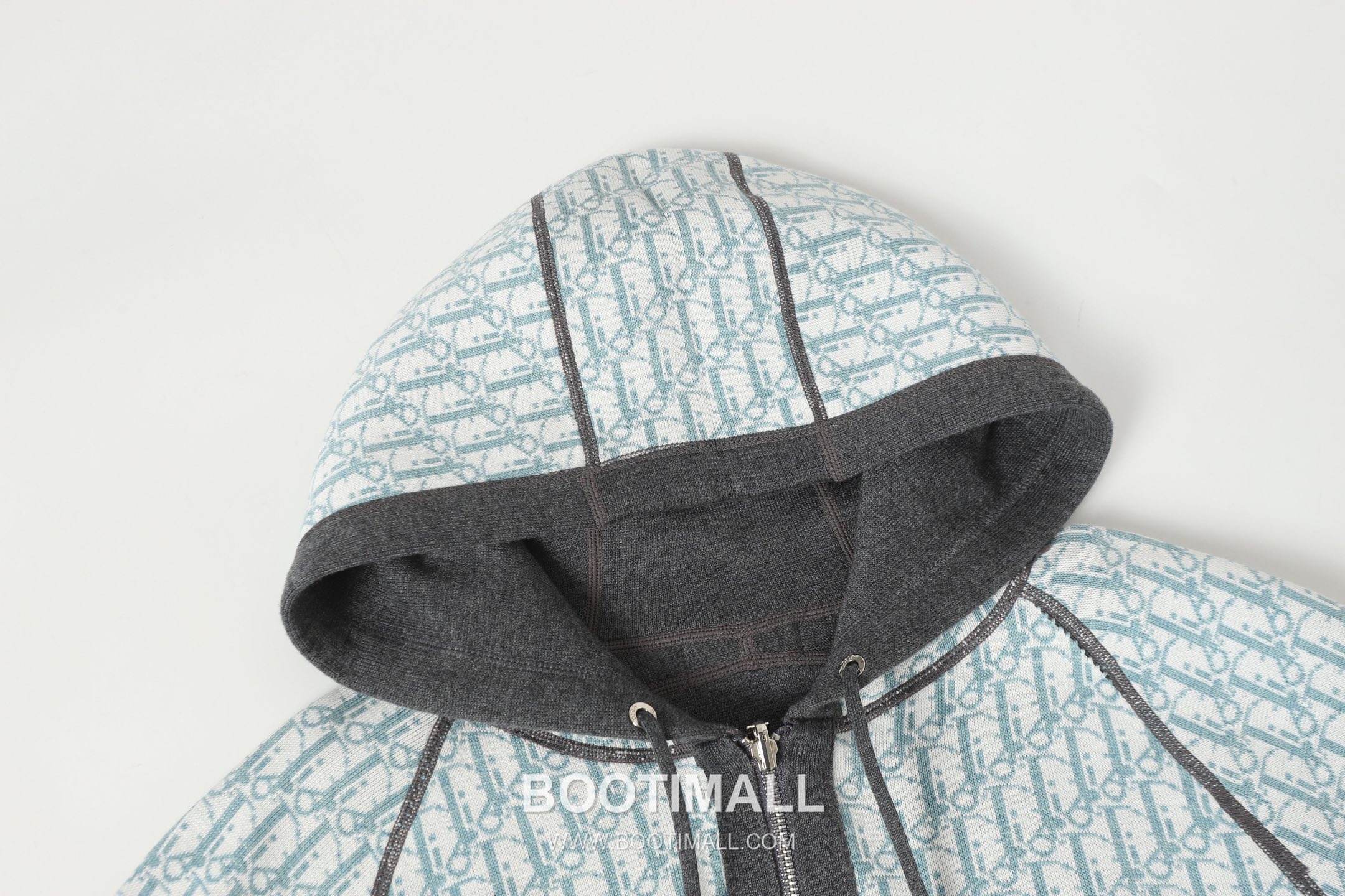 Dior Double-Faced Jacquard Cashmere Knit Hoodie Cashmere Blend Blue Hoodie 디올 더블 페이스 자카드 캐시미어 니트 후드 캐시미어 블렌드 블루 후드 10