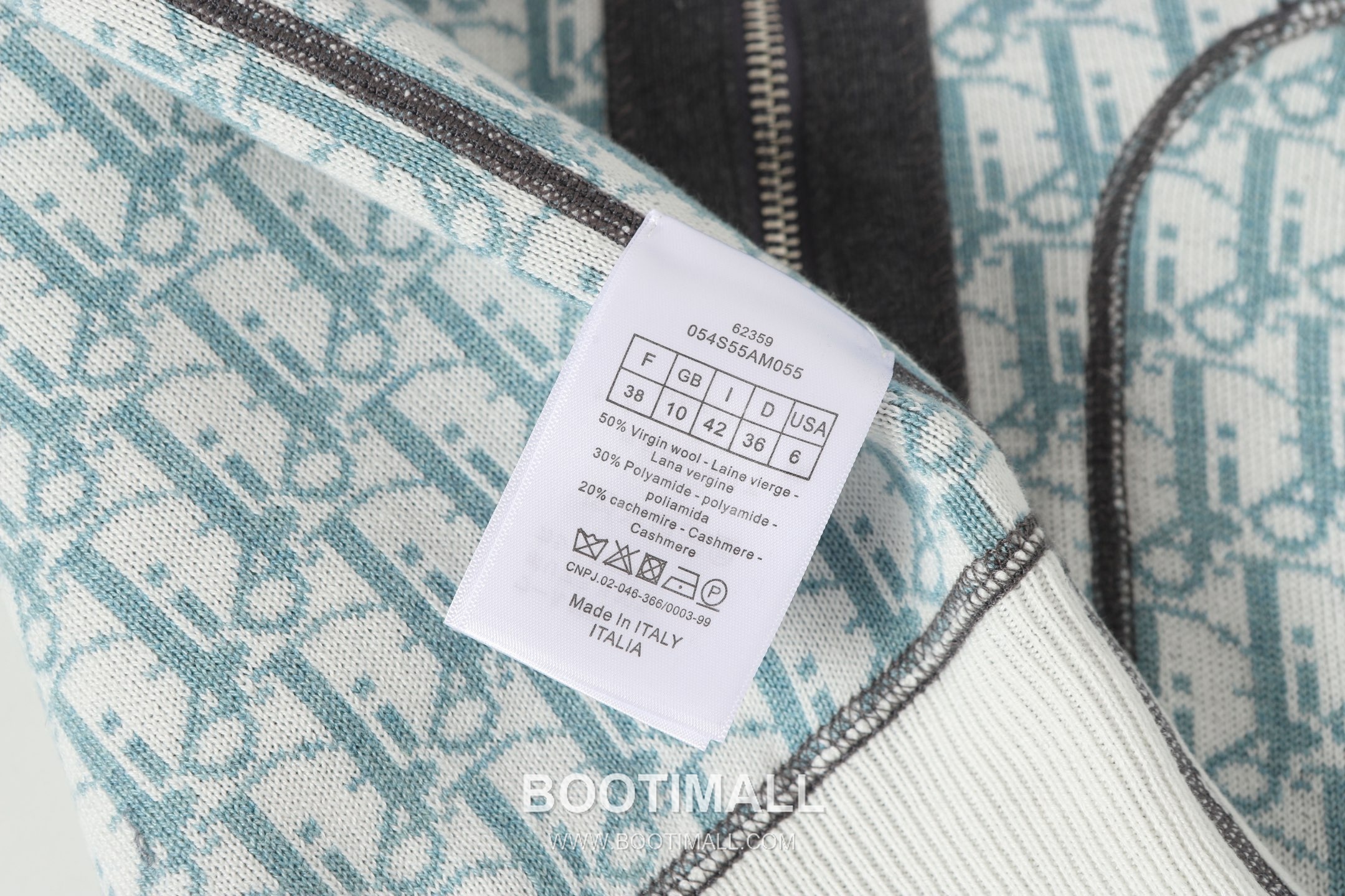 Dior Double-Faced Jacquard Cashmere Knit Hoodie Cashmere Blend Blue Hoodie 디올 더블 페이스 자카드 캐시미어 니트 후드 캐시미어 블렌드 블루 후드 13