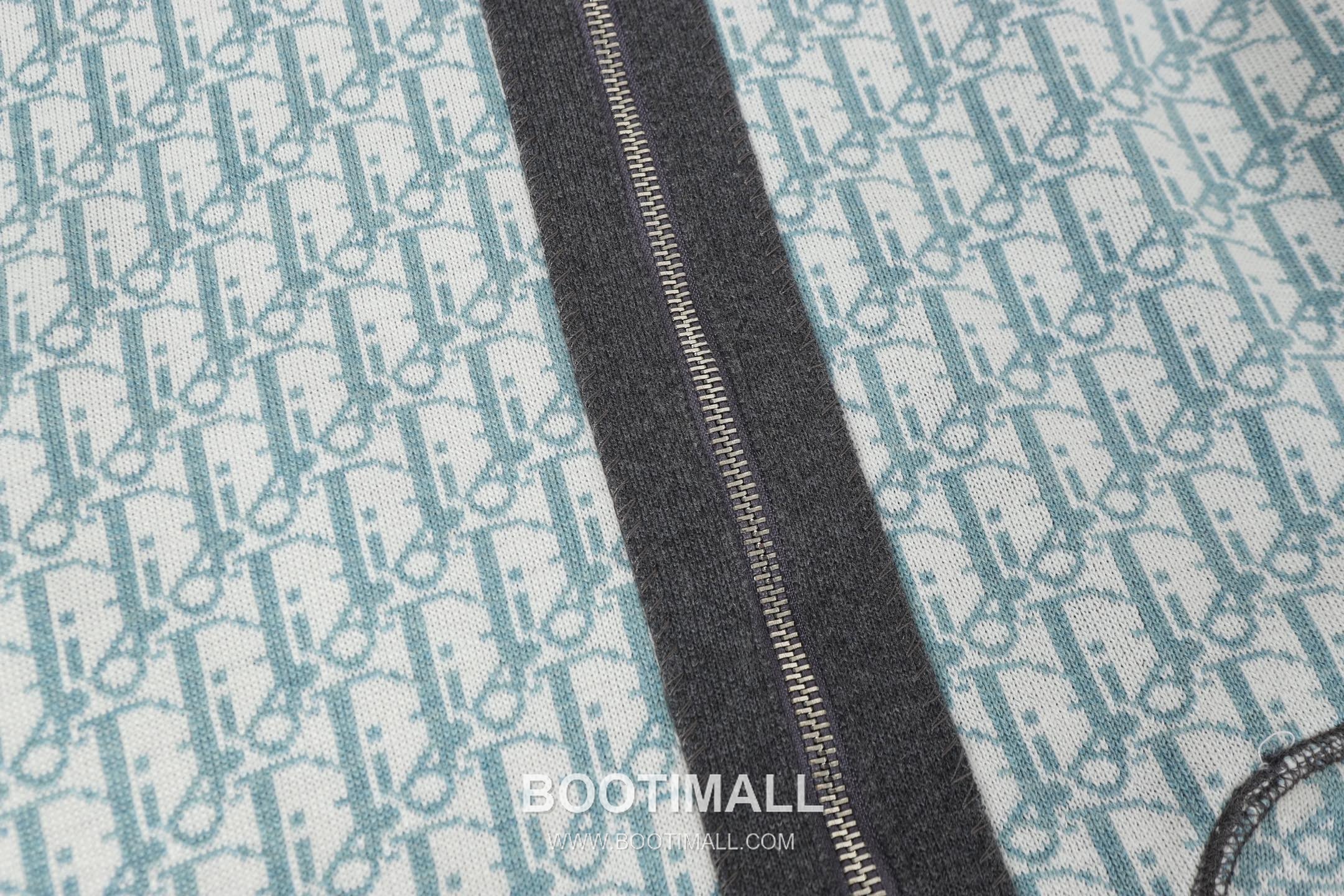 Dior Double-Faced Jacquard Cashmere Knit Hoodie Cashmere Blend Blue Hoodie 디올 더블 페이스 자카드 캐시미어 니트 후드 캐시미어 블렌드 블루 후드 14