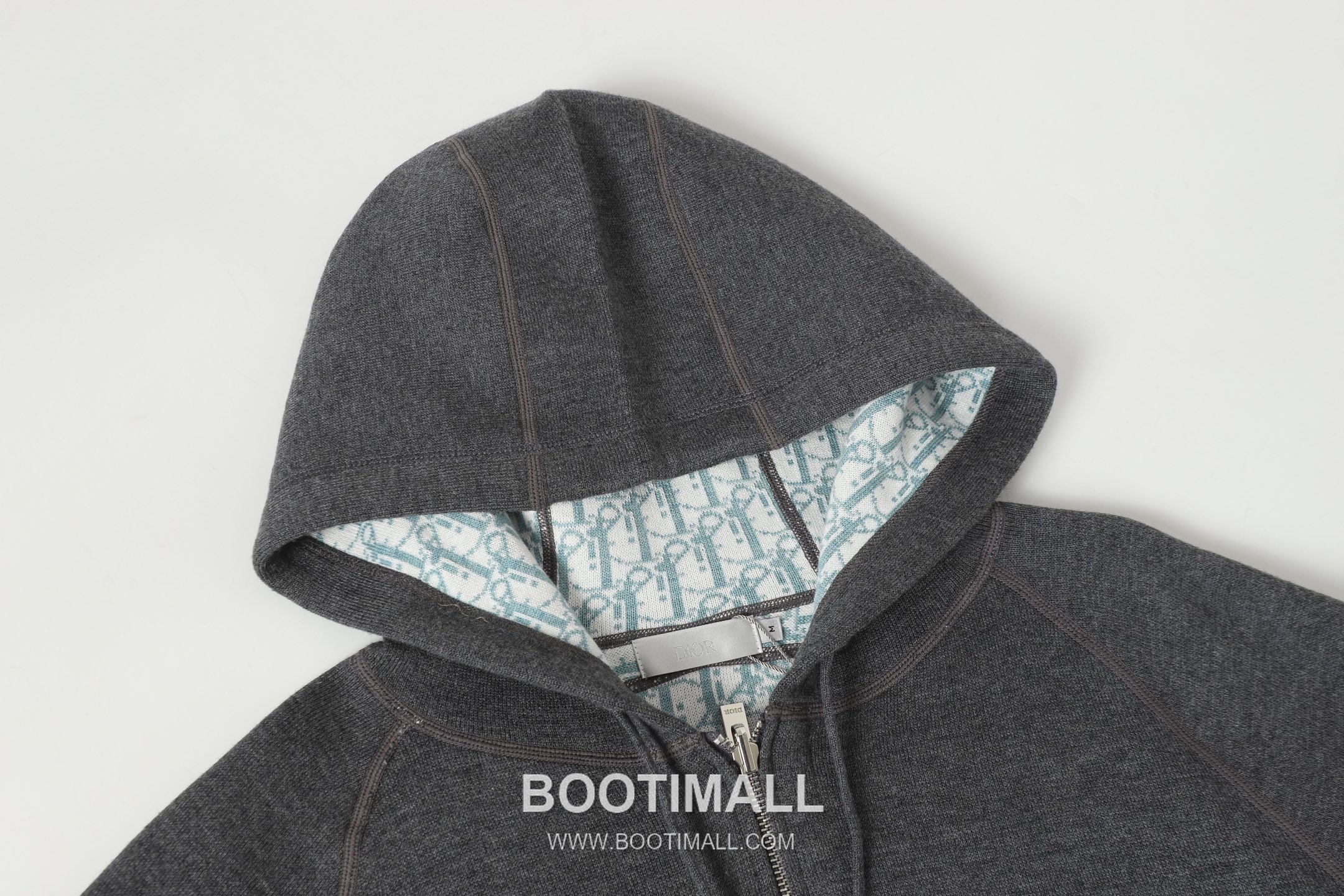 Dior Double-Faced Jacquard Cashmere Knit Hoodie Cashmere Blend Blue Hoodie 디올 더블 페이스 자카드 캐시미어 니트 후드 캐시미어 블렌드 블루 후드 19