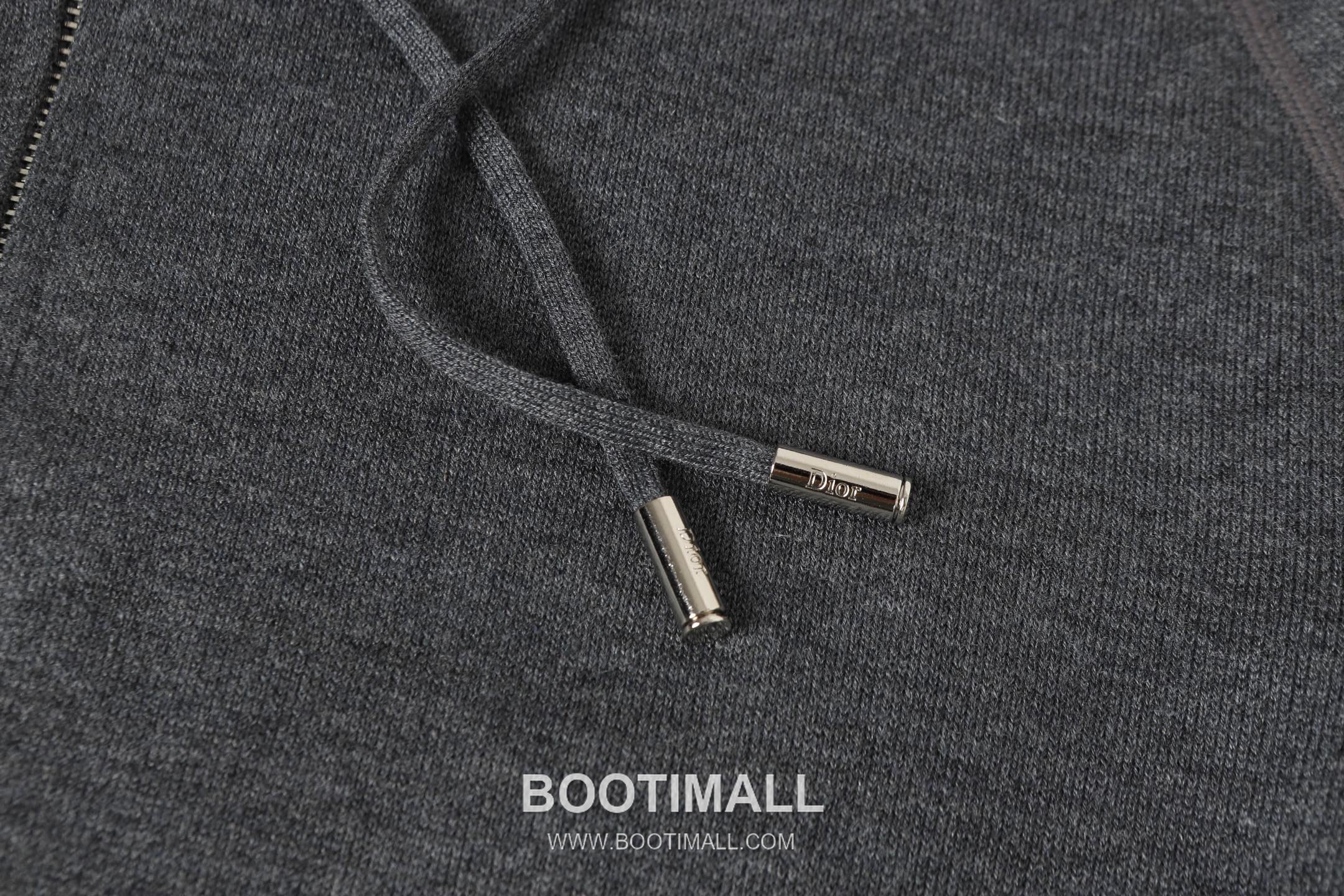 Dior Double-Faced Jacquard Cashmere Knit Hoodie Cashmere Blend Blue Hoodie 디올 더블 페이스 자카드 캐시미어 니트 후드 캐시미어 블렌드 블루 후드 22