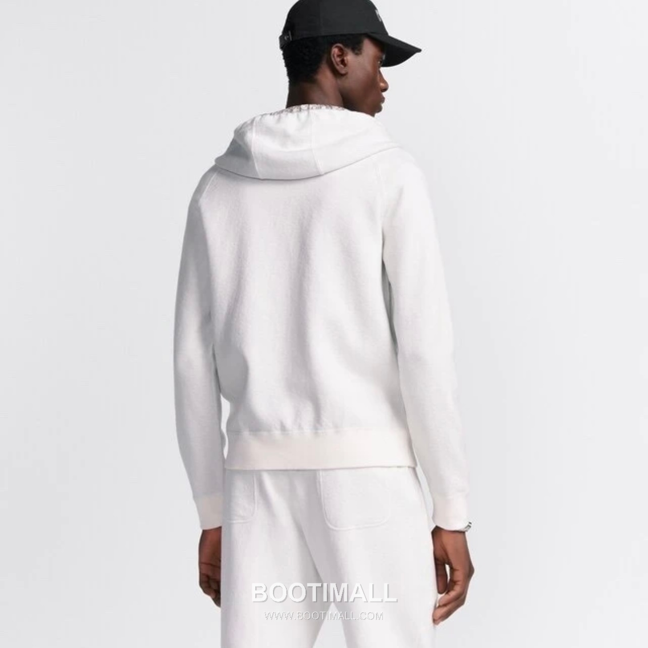 Dior Double-Faced Jacquard Cashmere Knit Hoodie Cashmere Blend Blue Hoodie 디올 더블 페이스 자카드 캐시미어 니트 후드 캐시미어 블렌드 블루 후드 4