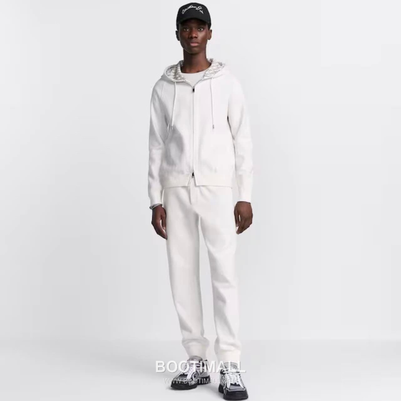 Dior Double-Faced Jacquard Cashmere Knit Hoodie Cashmere Blend Blue Hoodie 디올 더블 페이스 자카드 캐시미어 니트 후드 캐시미어 블렌드 블루 후드 5