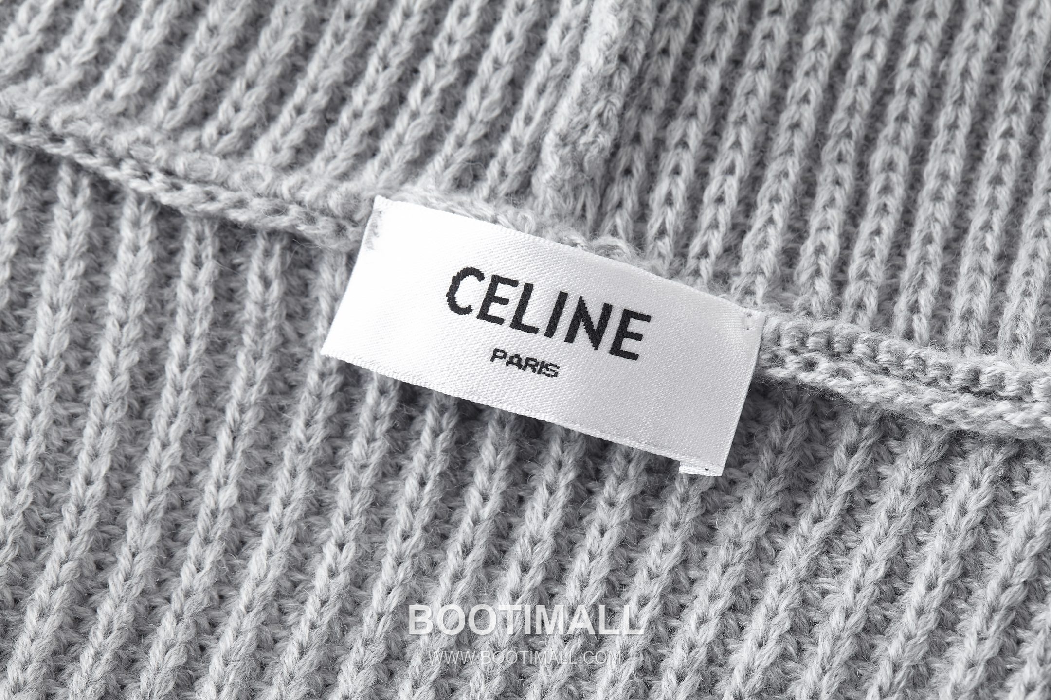 Celine Embroidered Logo Knit Hoodie Knit Gray Hoodie 셀린느 자수 로고 니트 후드 니트 그레이 후드 S, M, L, XL 21